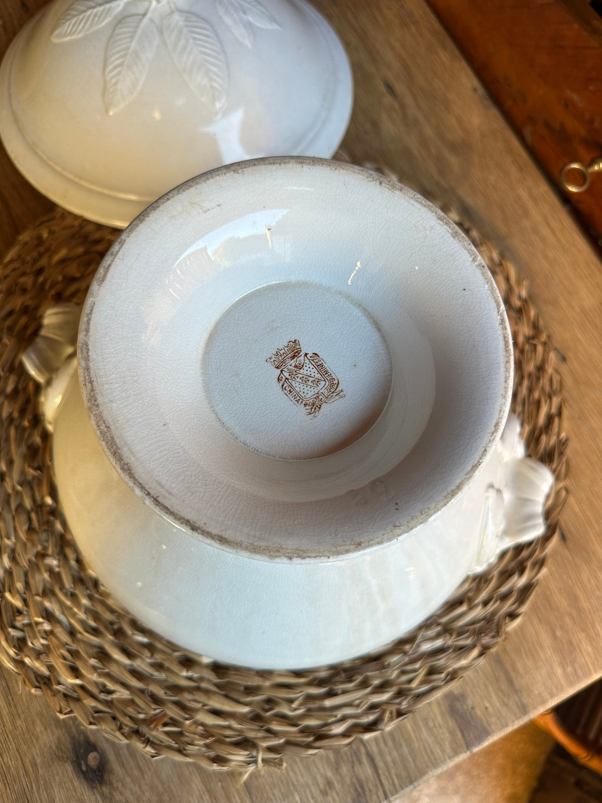Soupière blanche Sarreguemines