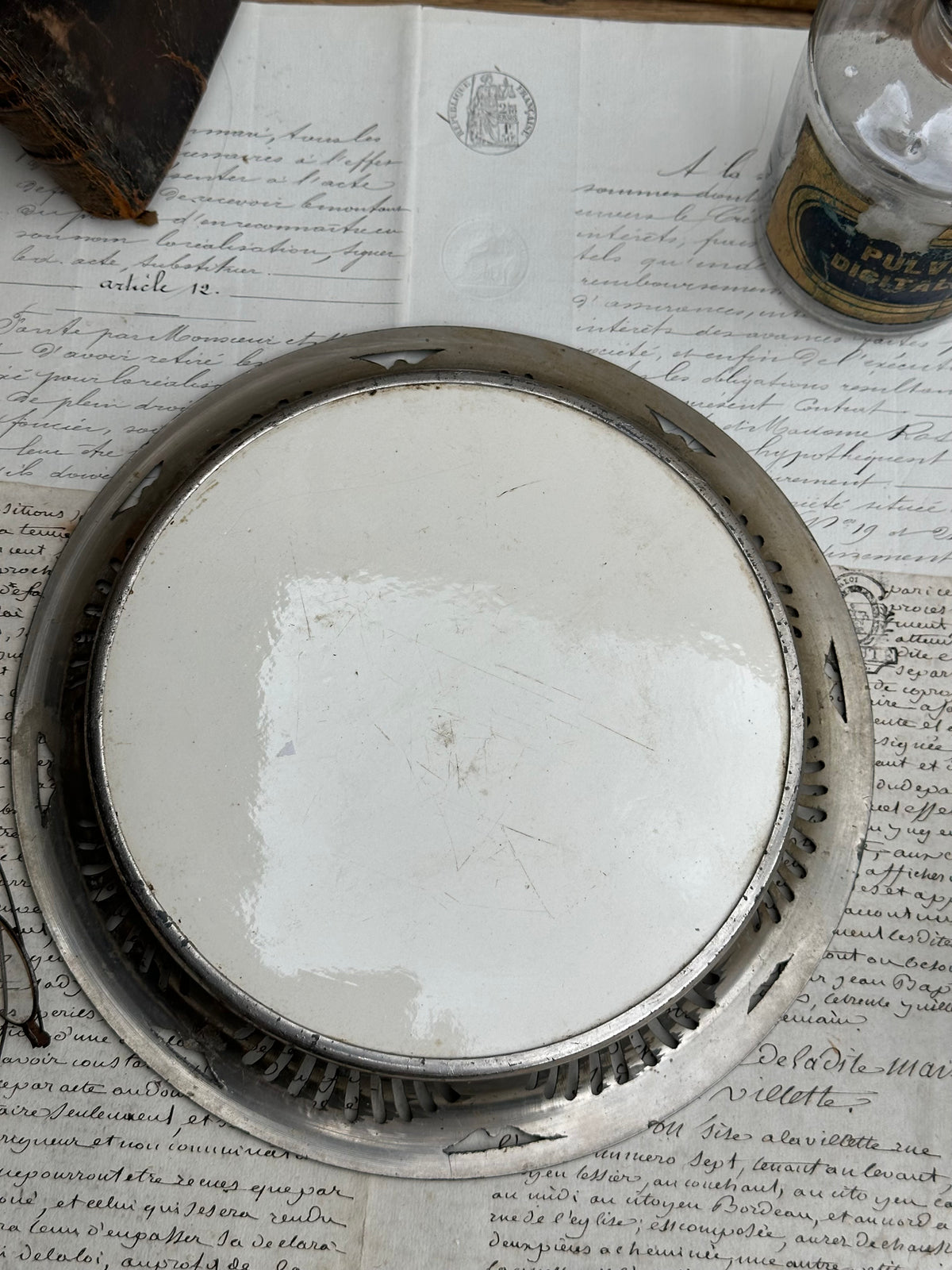 Assiette décorative polychrome Sarreguemines Printemps