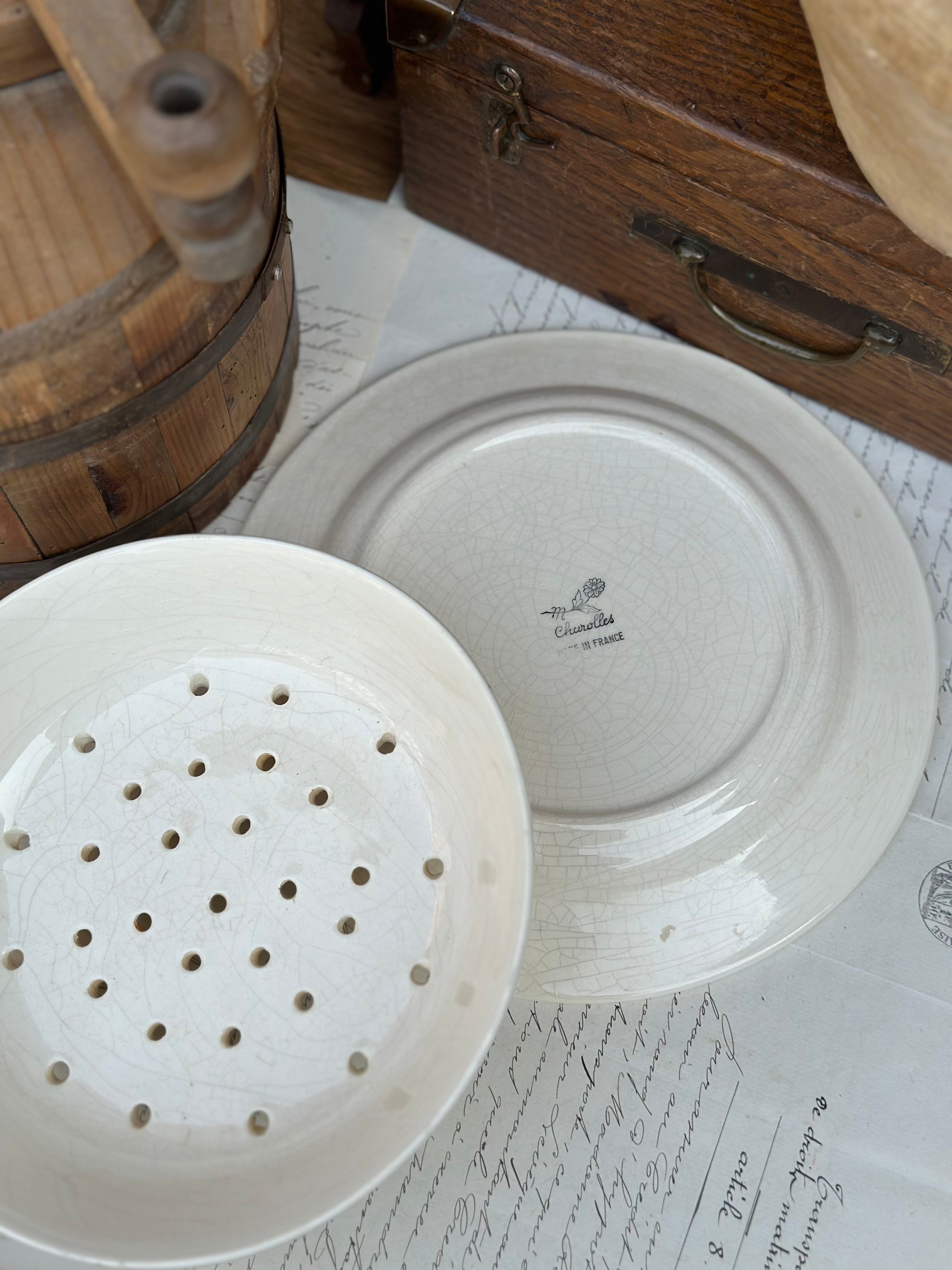 Flat dish rack with drip tray Charolles