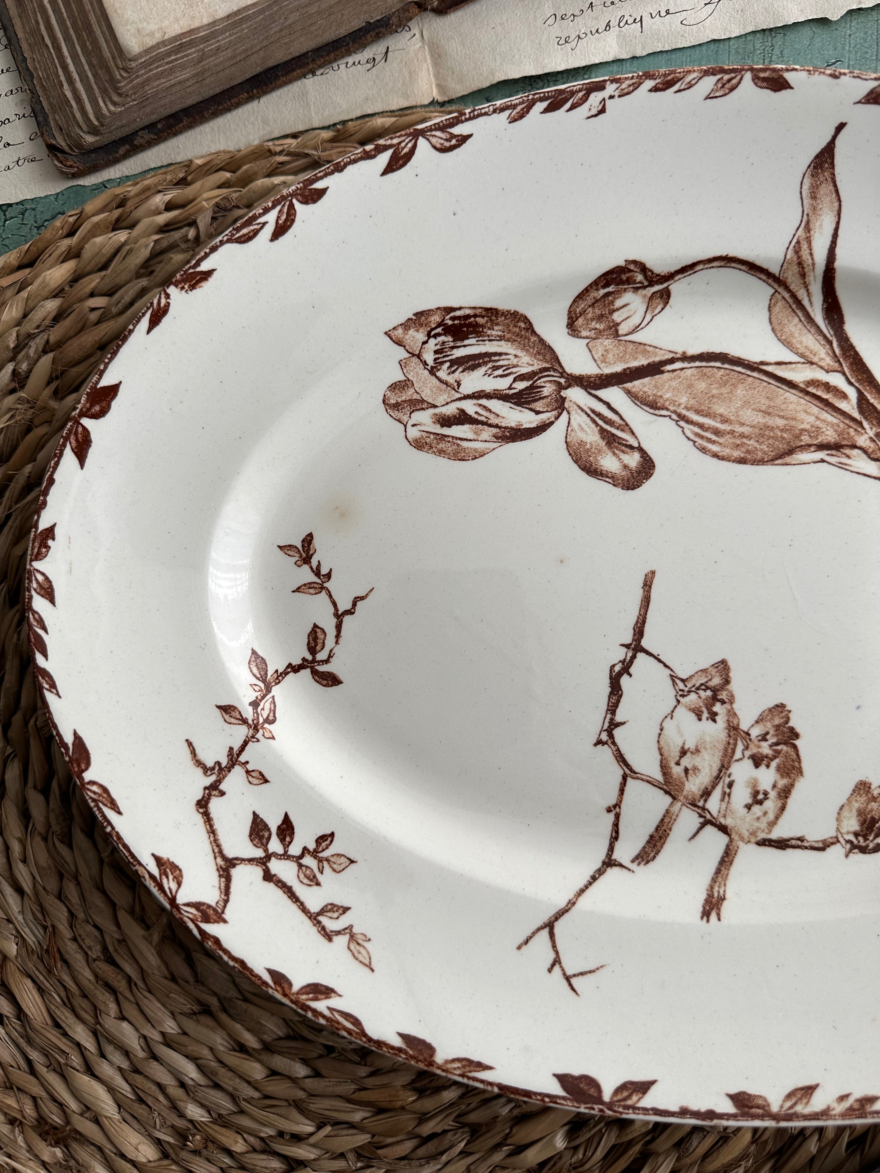 Plat ovale Choisy le Roi modèle Oxford