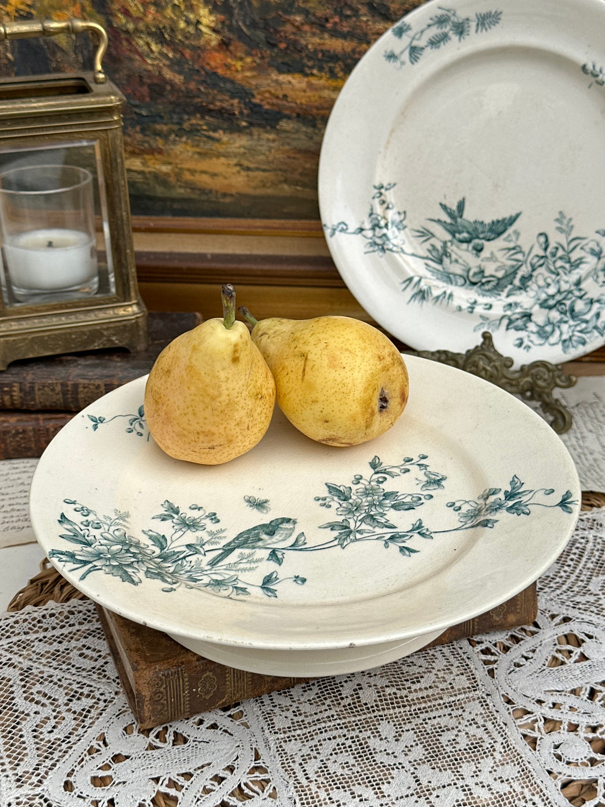Plat piédouche Longwy modèle Mignon