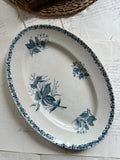 Ironstone oval dish Badonviller Mûres pattern