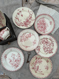 I. Set of 6 mismatched dinner plates