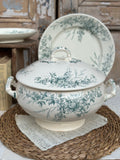 Large Creil et Montereau soup tureen, Linotte model