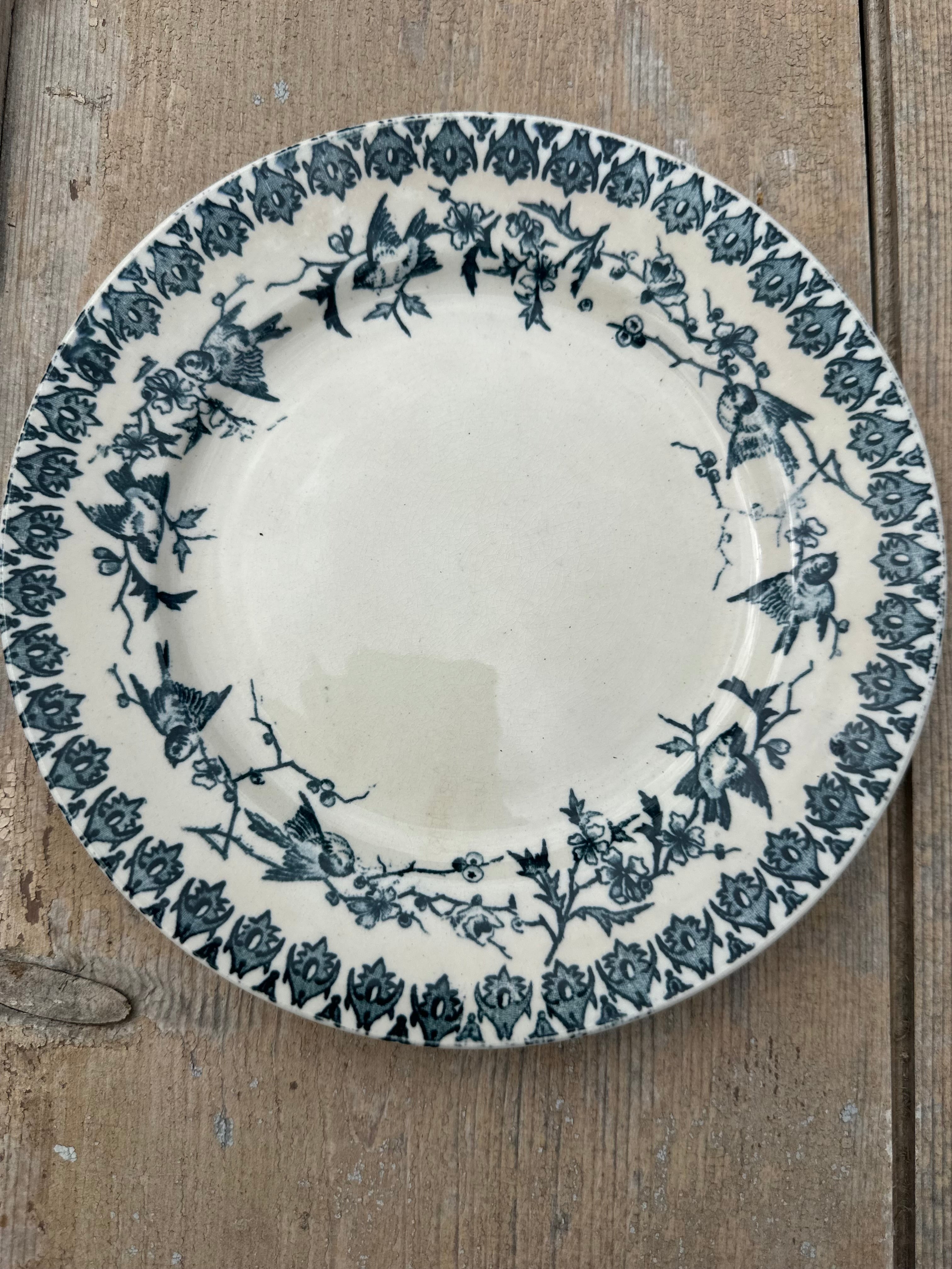 I. Set of 6 mismatched dessert plates