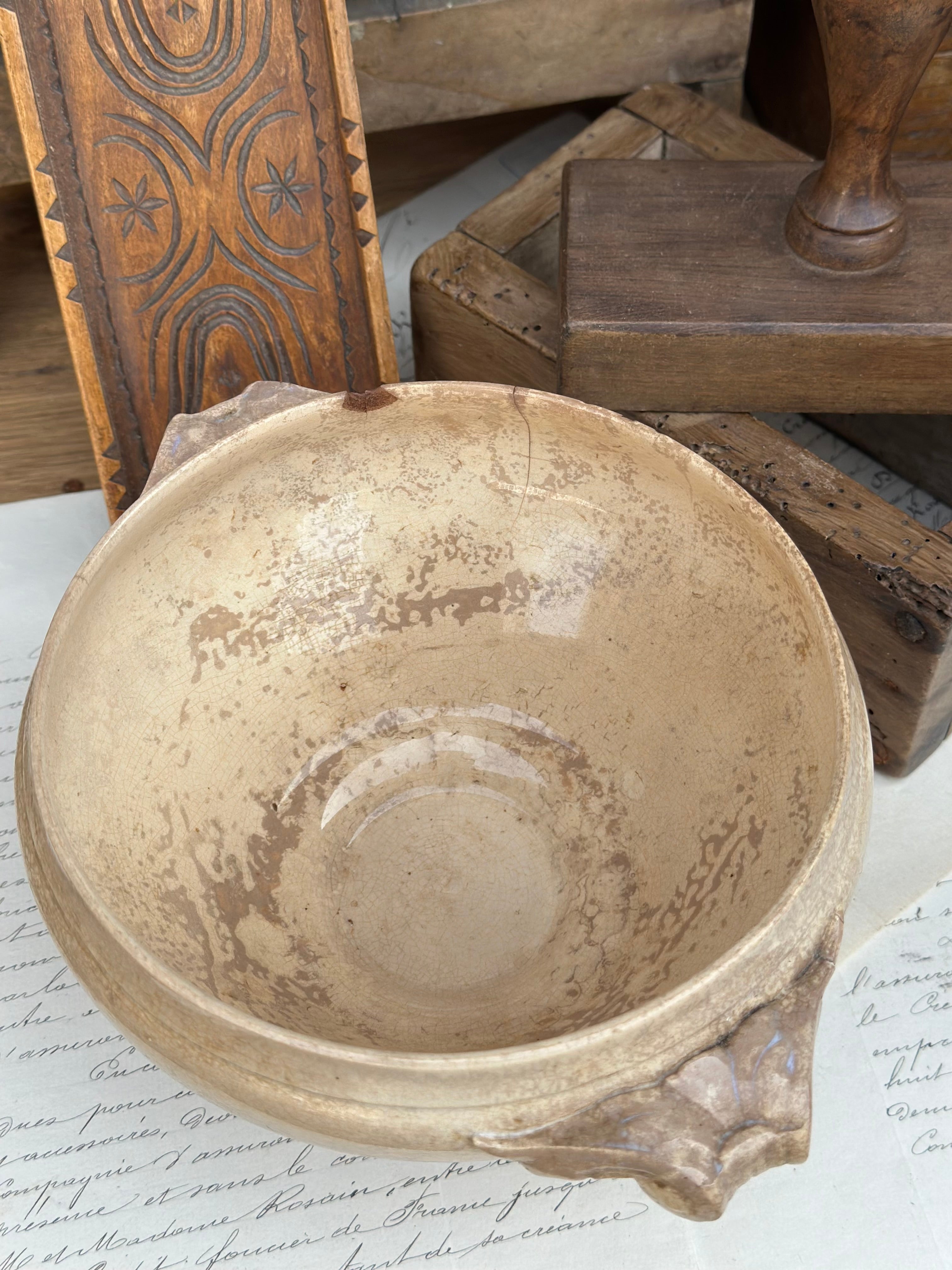 Small Sarreguemines soup tureen