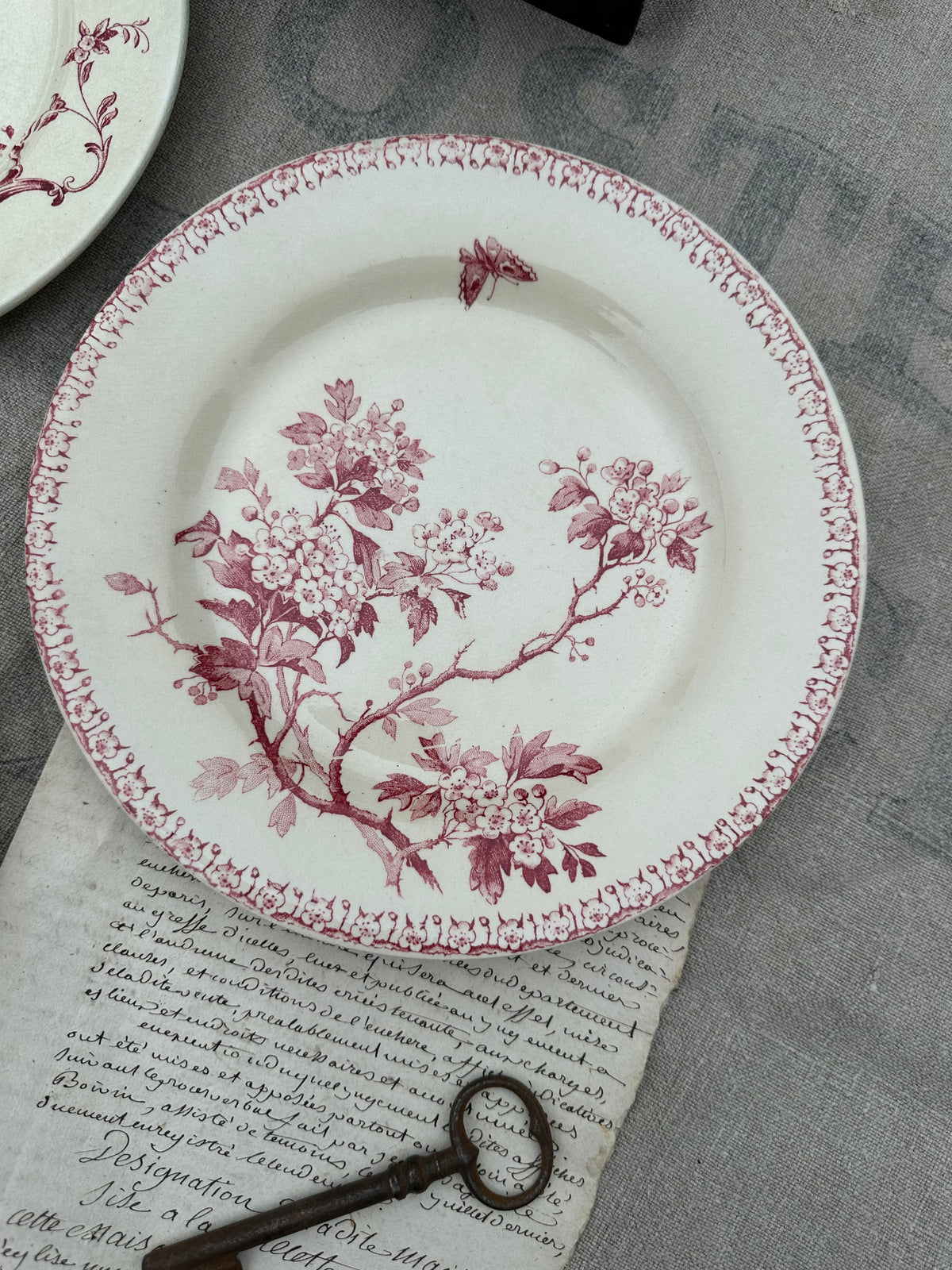 Set of 3 assorted dinner plates