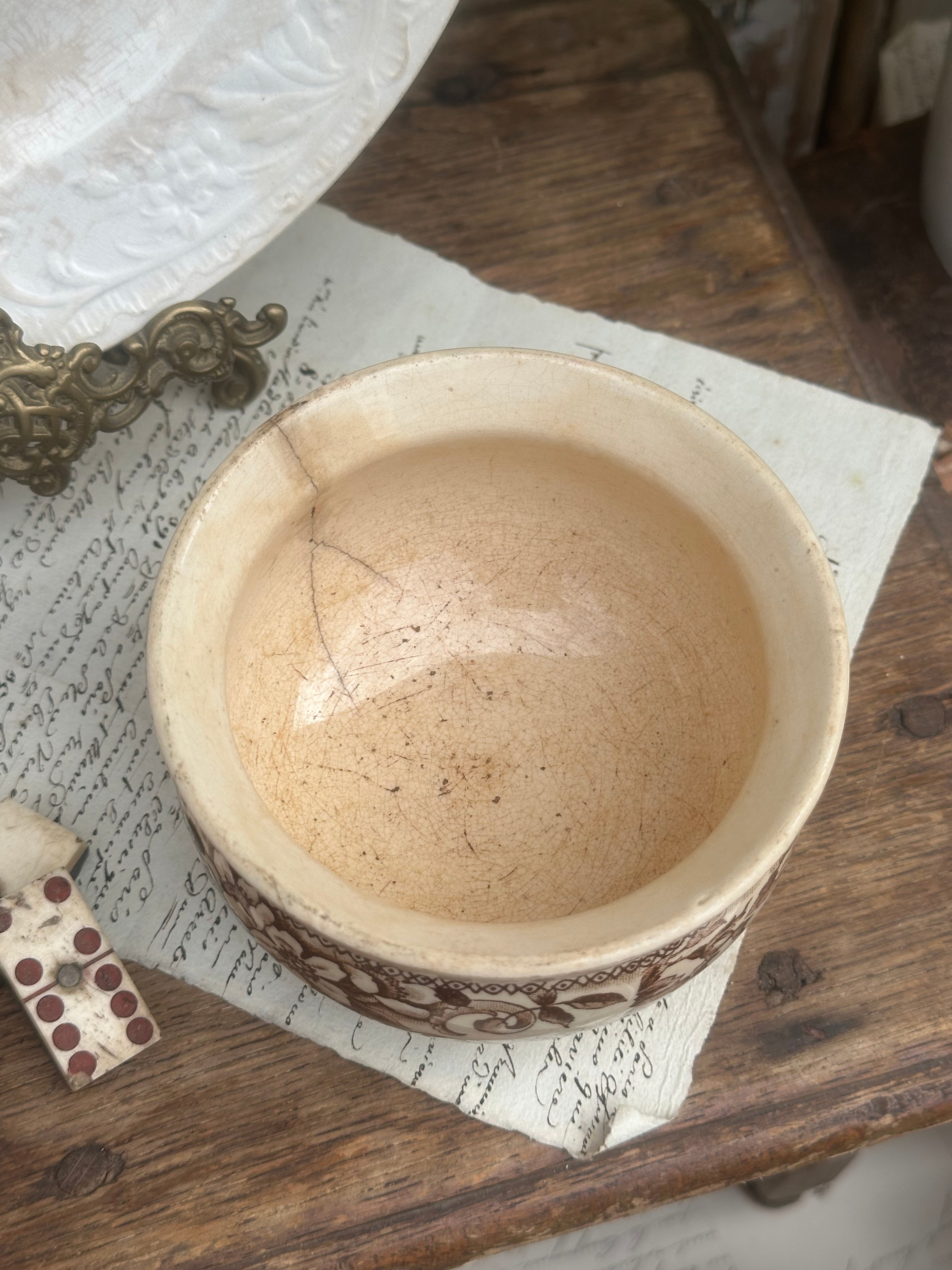 Rare pot à confiture "Confitures des Tournelles"