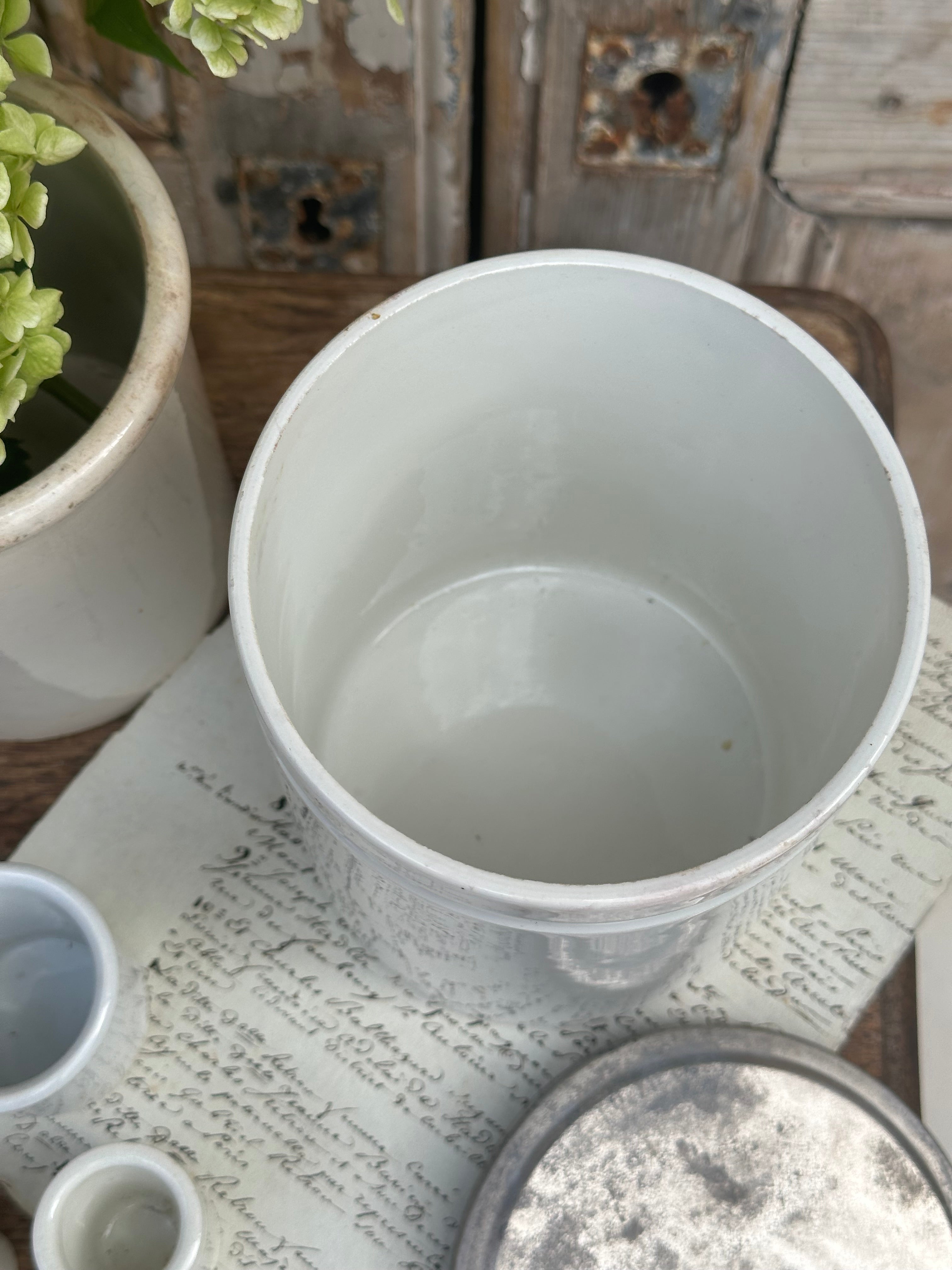 Grand pot avec couvercle d'origine Choisy le Roi  XIXème - H. 13.80cm
