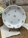 Assiette fleurie début XIXème