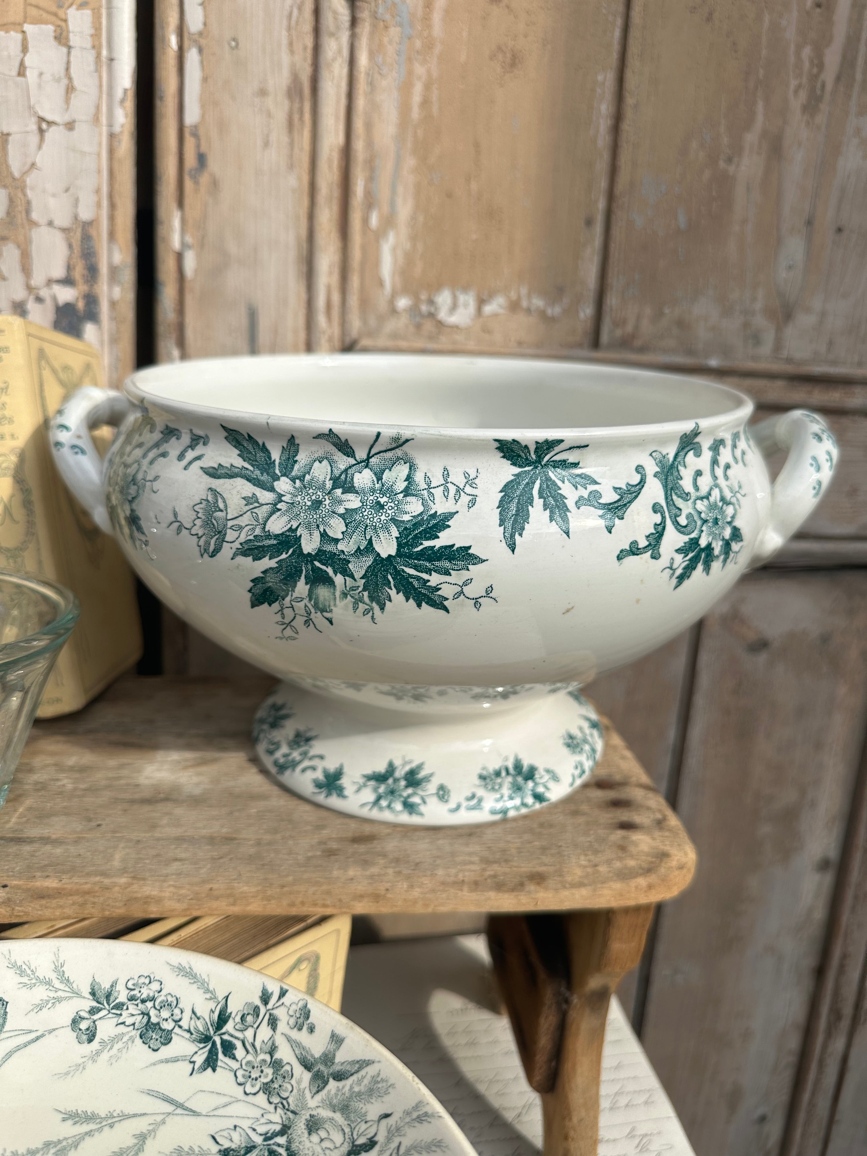 Large St. Amand Anemones Soup Tureen