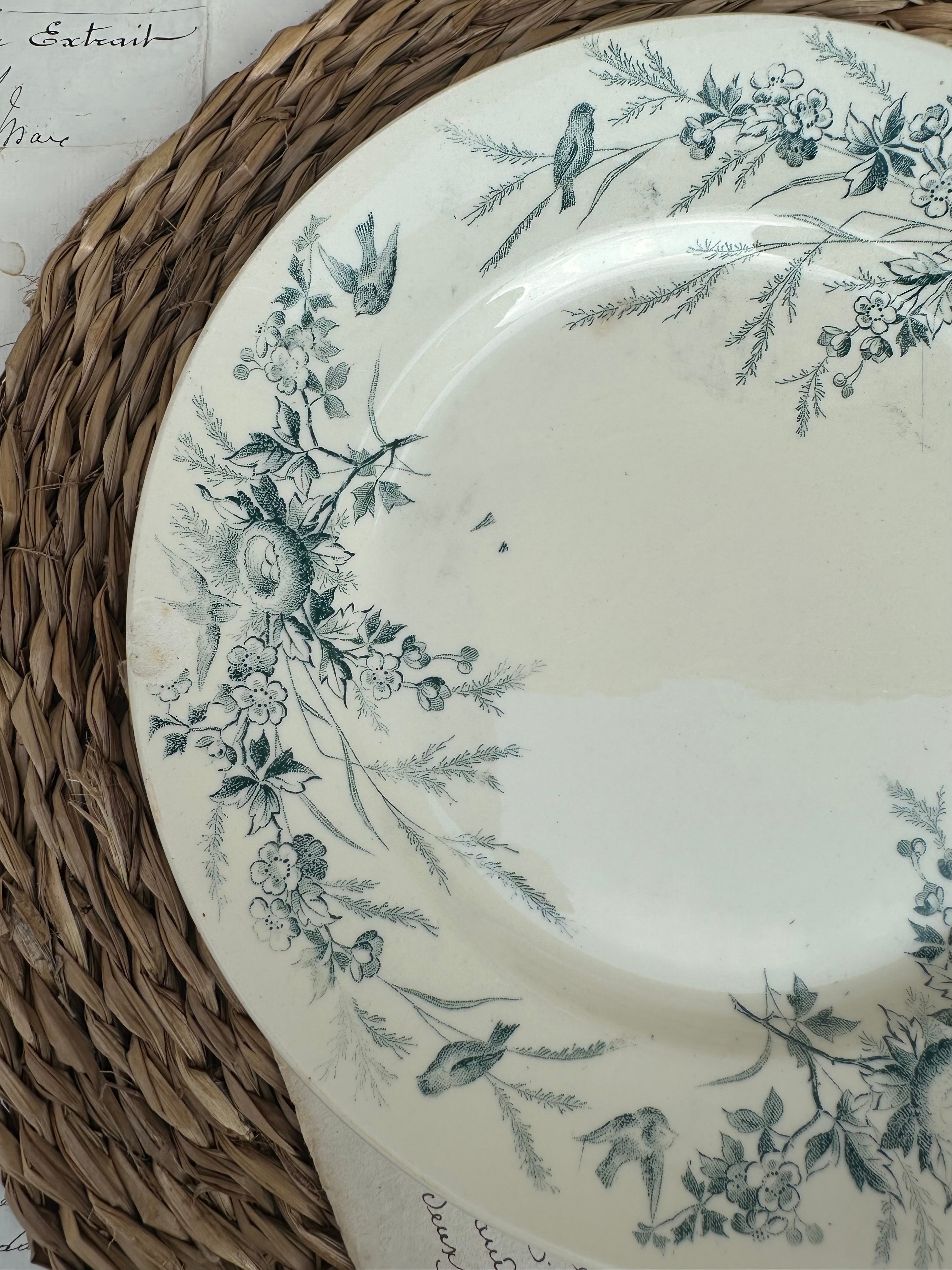 4 assiettes dépareillées imparfaites