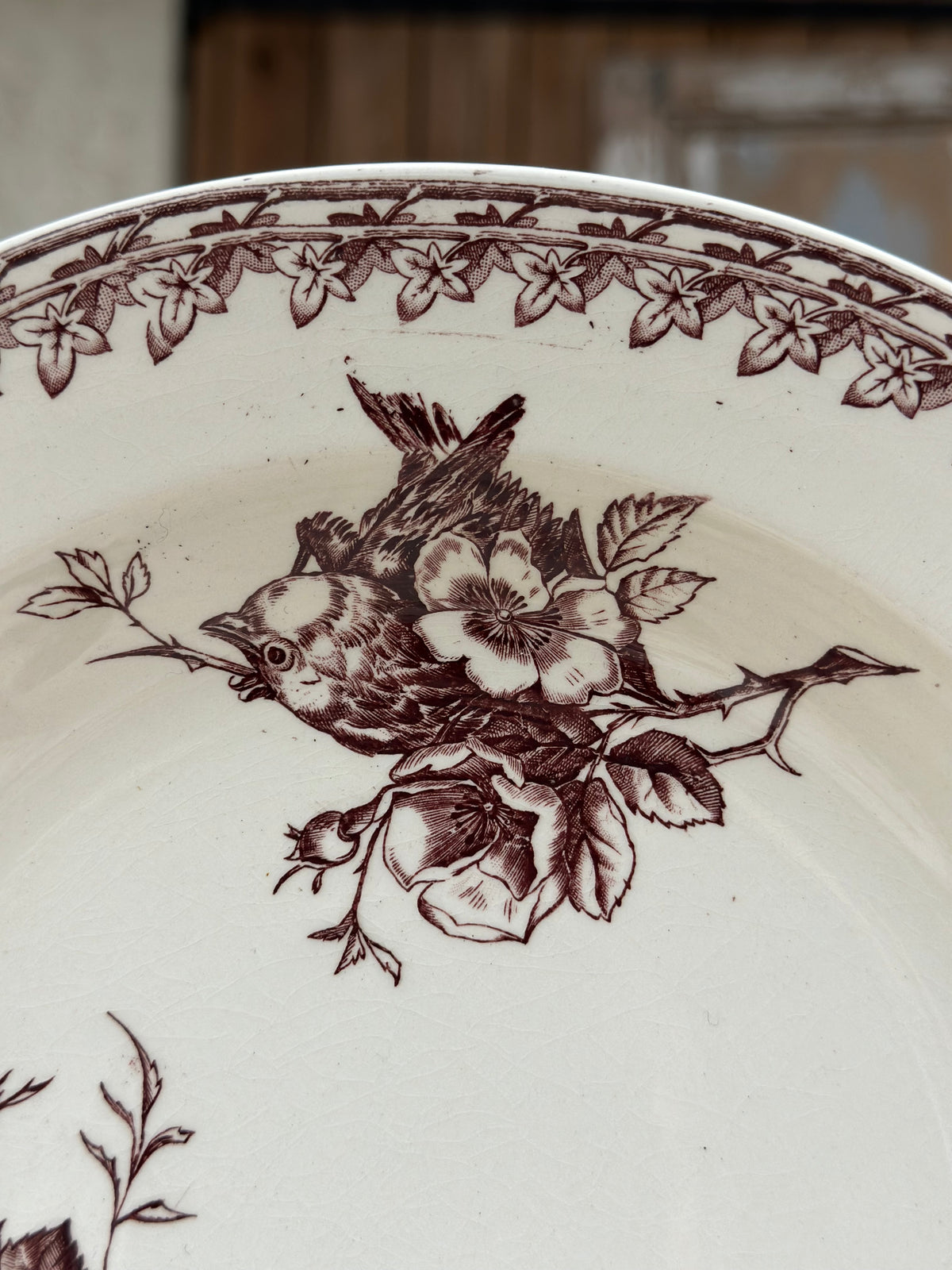 II. Assiette creuse Sarreguemines modèle Buffon