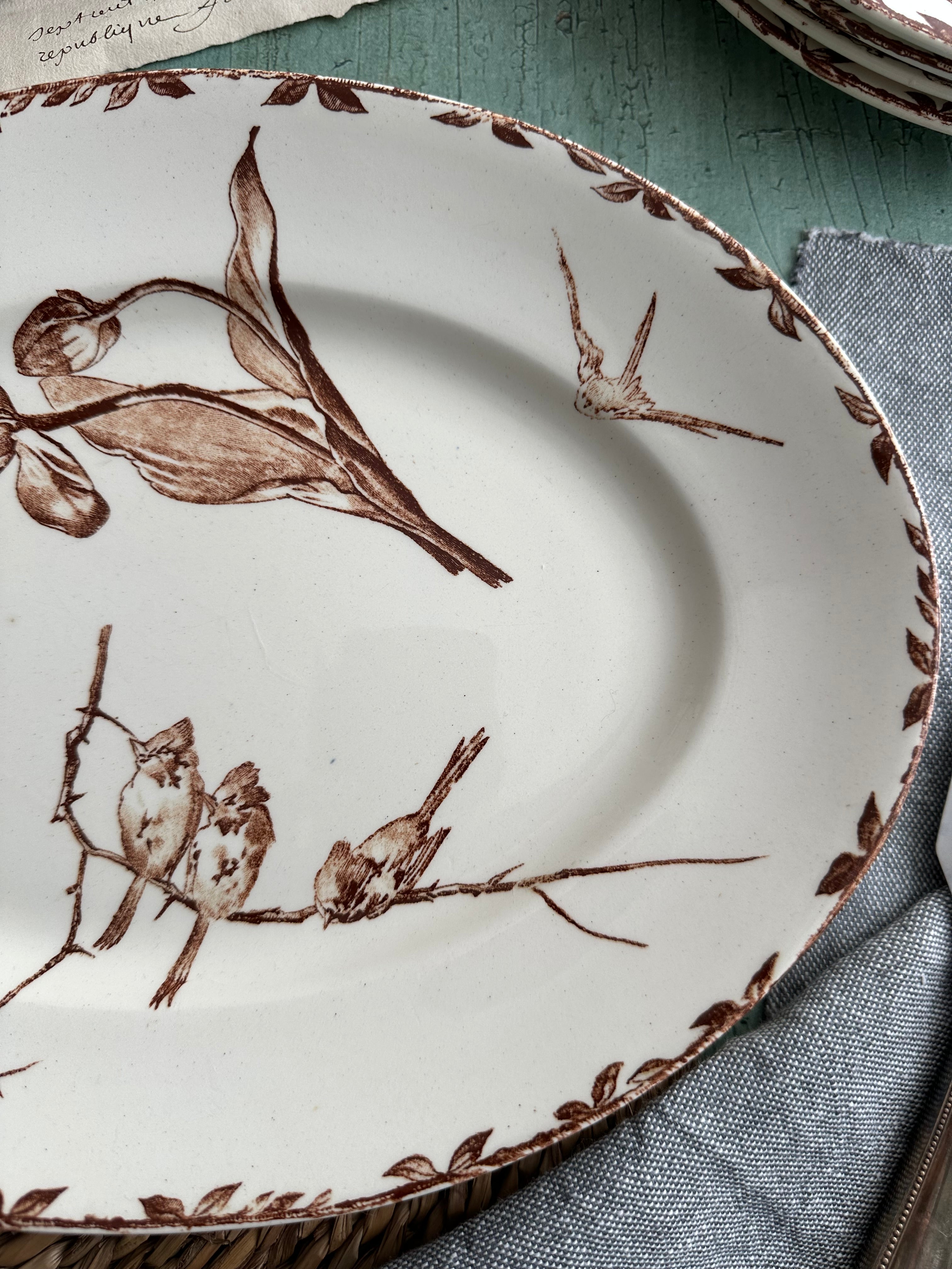 Plat ovale Choisy le Roi modèle Oxford