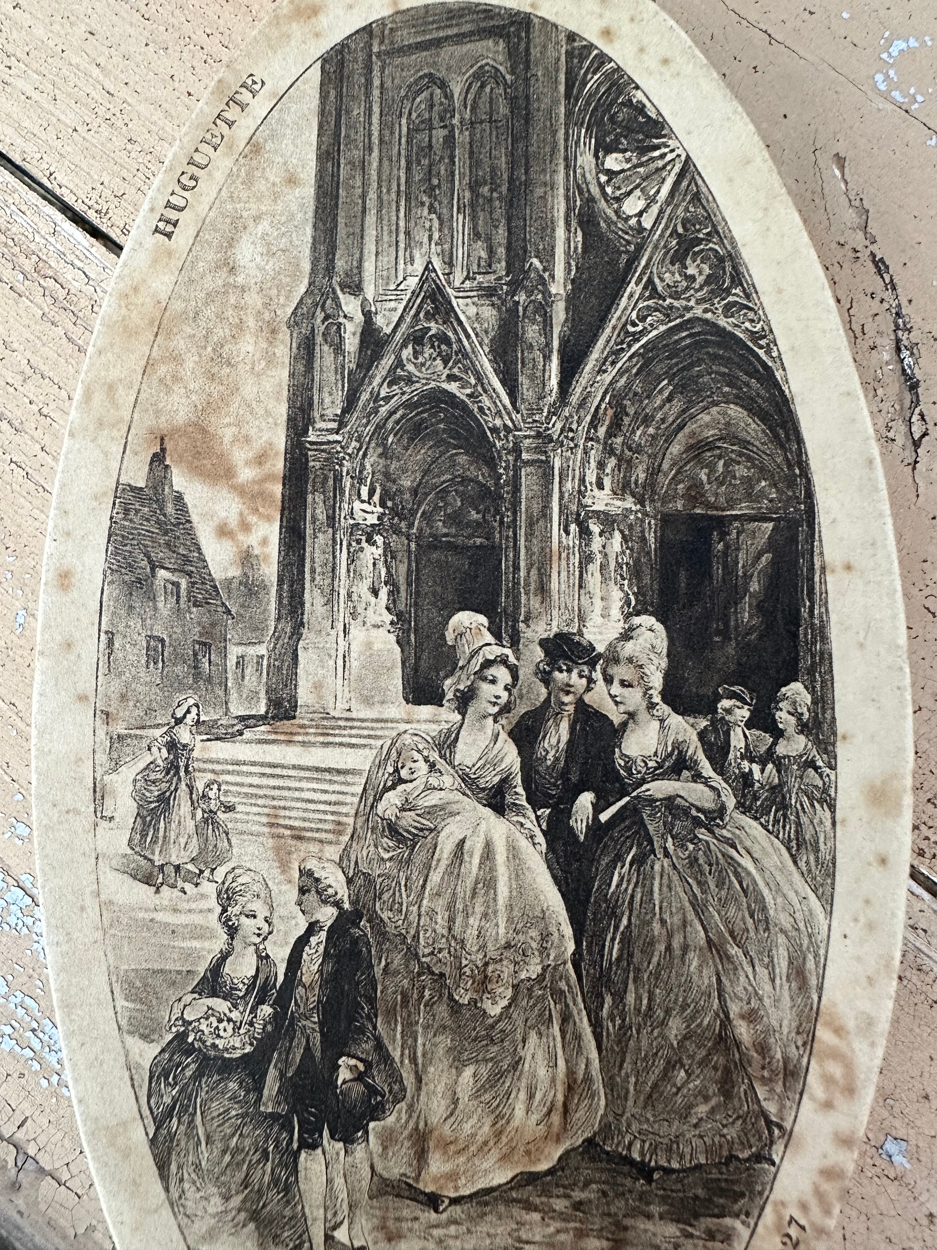 Old cardboard dragée box - June 5, 1927 - Huguette