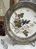 Assiette décorative polychrome Sarreguemines Printemps