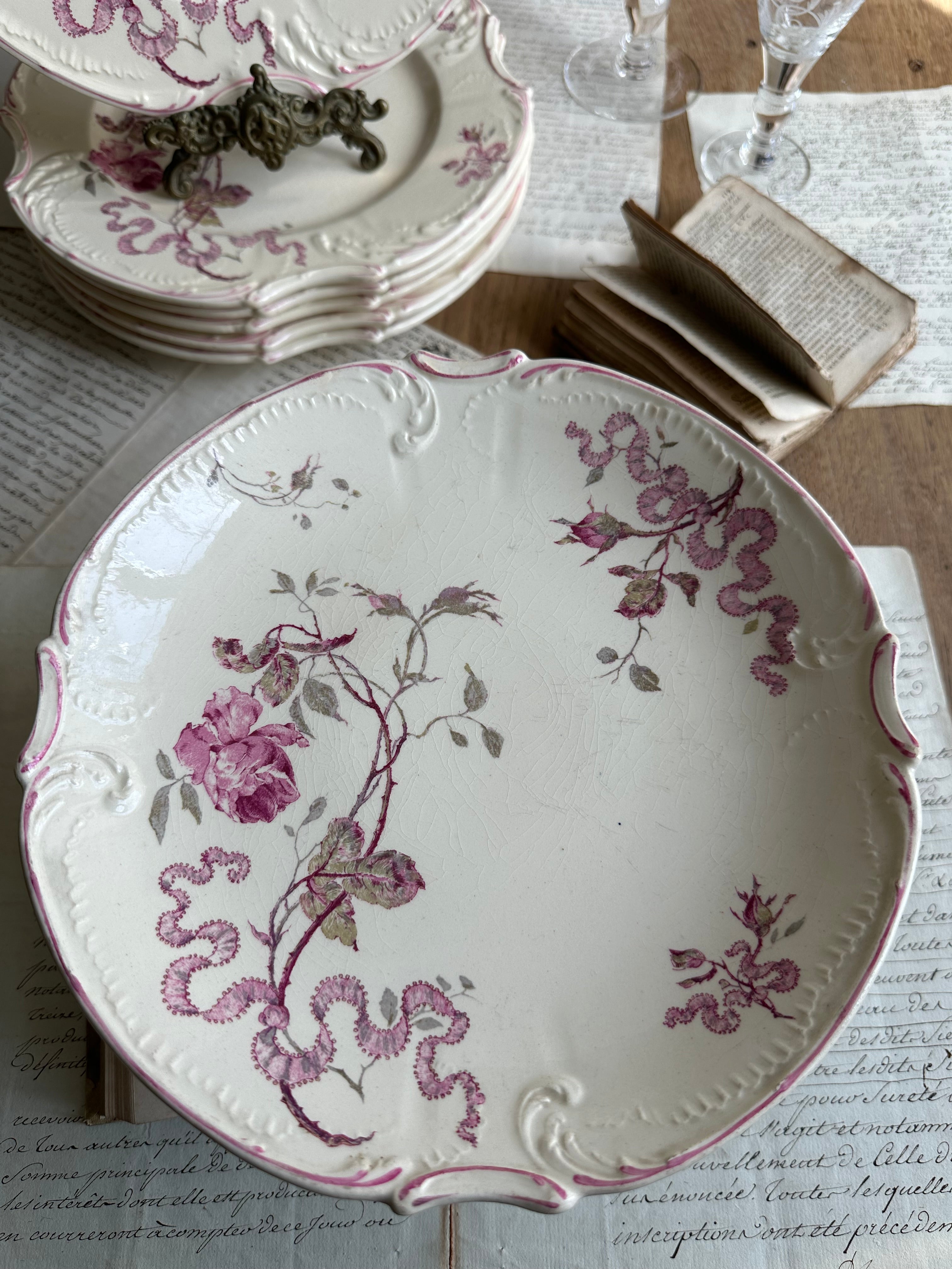 Compotier polychrome Gien modèle Versailles