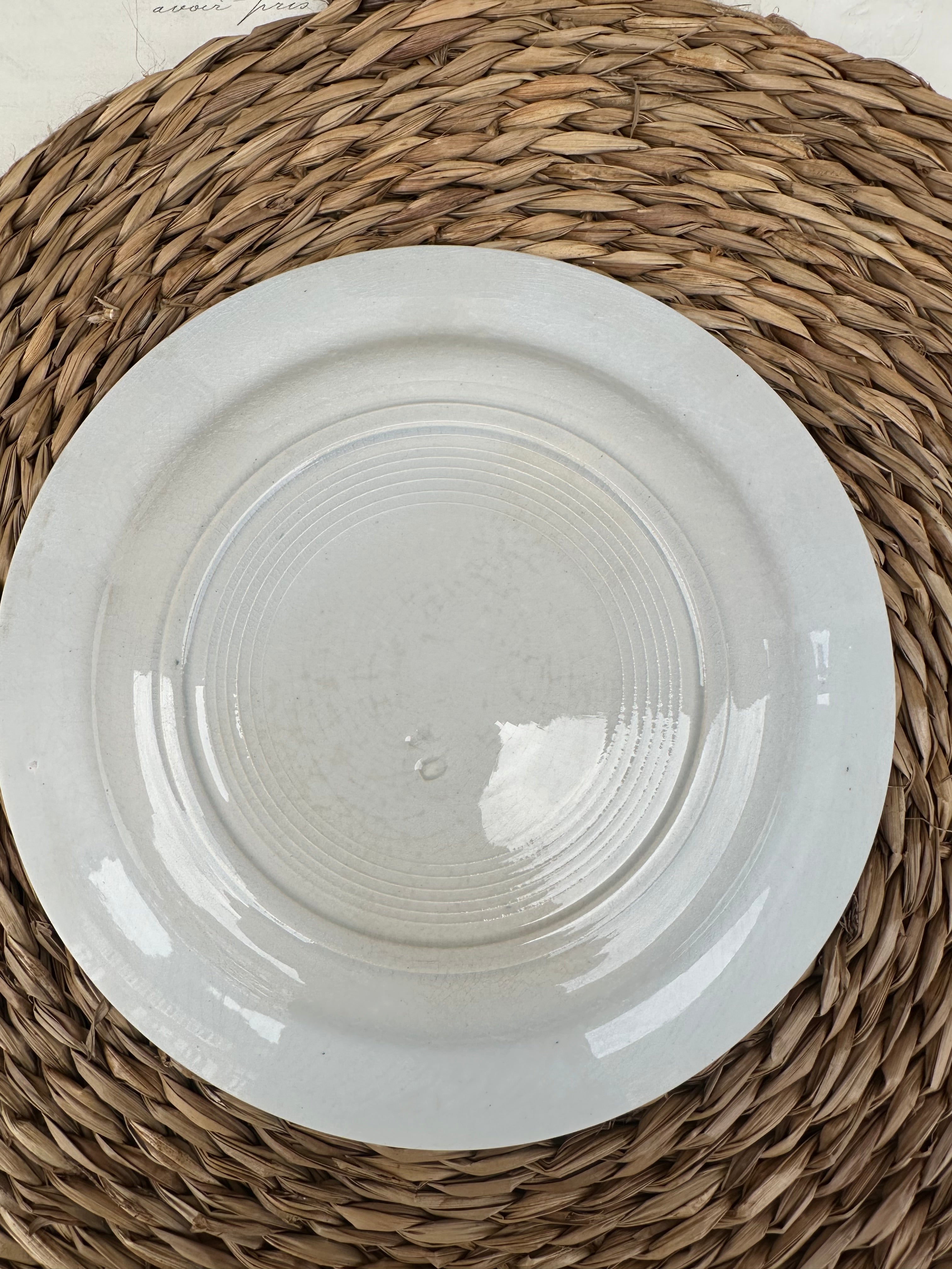 Assiette à dessert Pexonne modèle Champêtre, imparfaite