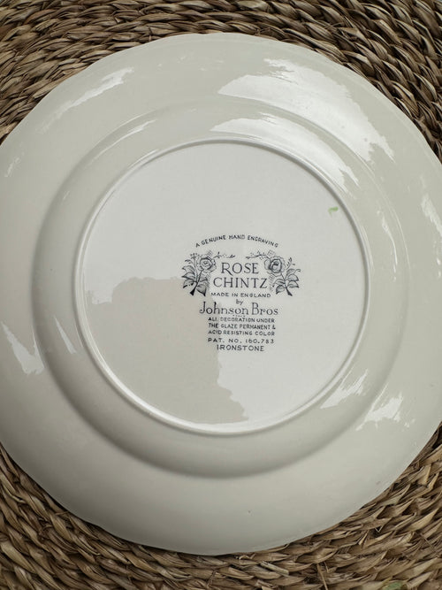 Johnson Bros Rose Chintz dinner plate