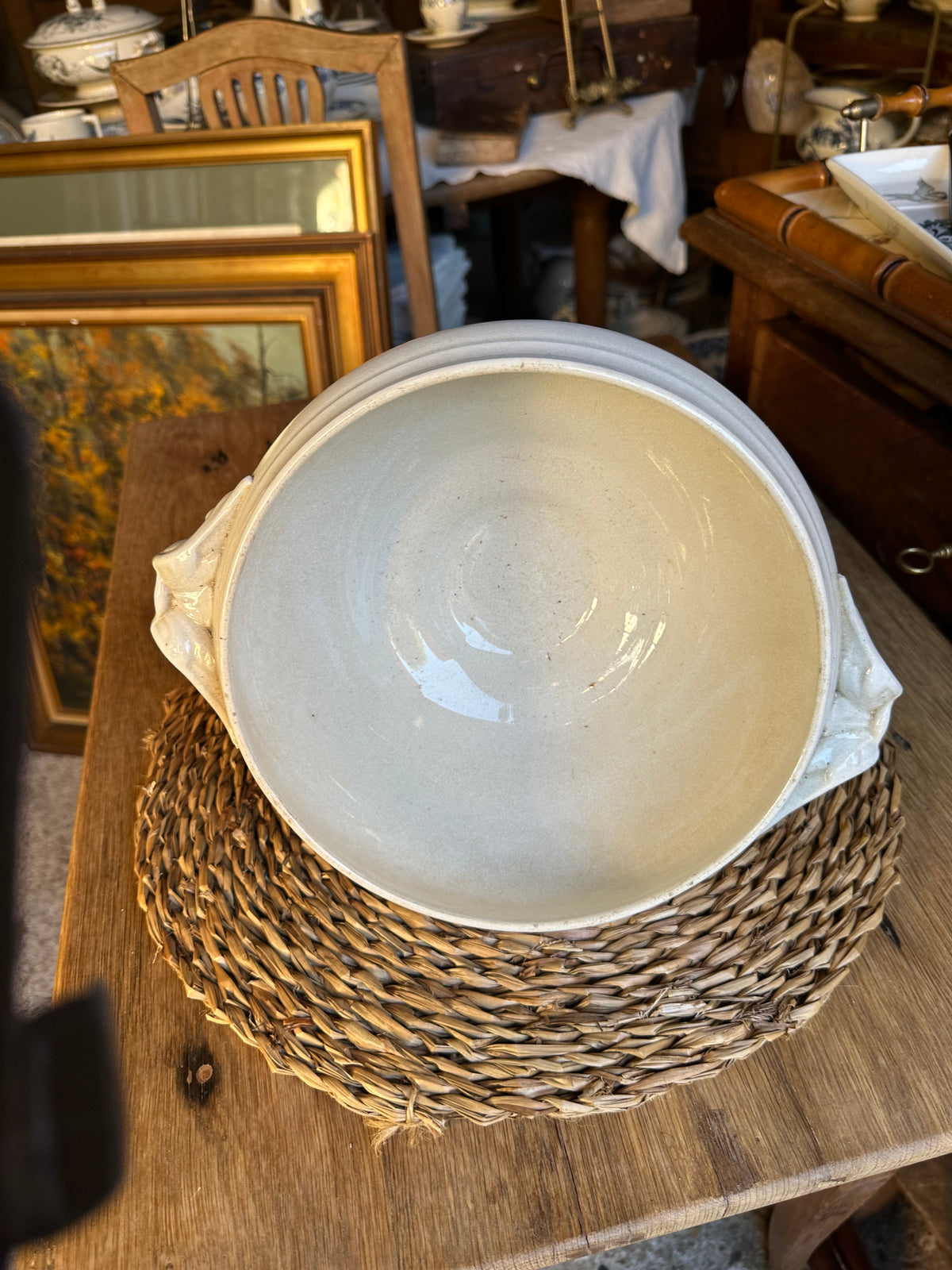 Soupière blanche Sarreguemines