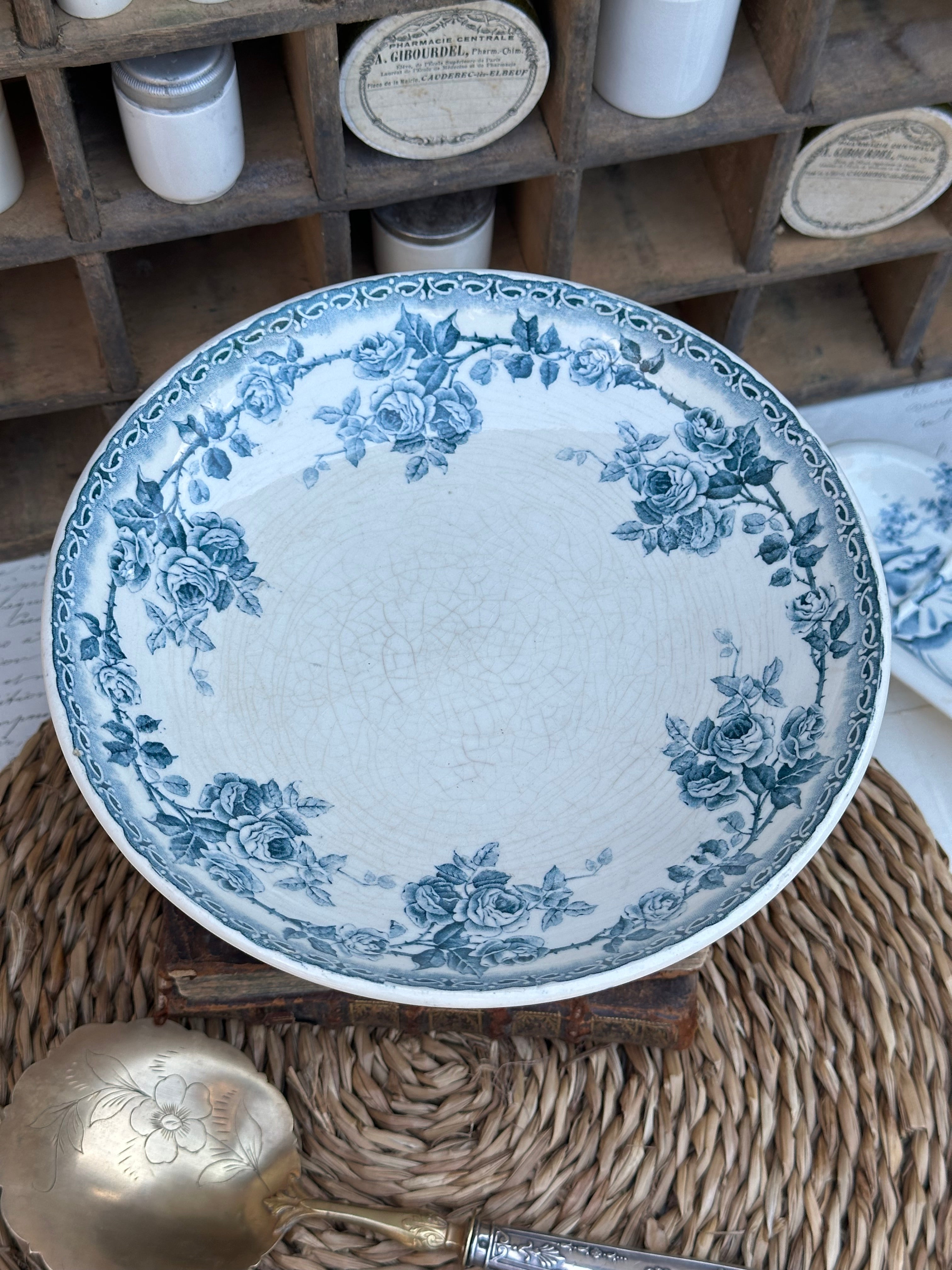 Ironstone compote bowl Choisy le Roi Paris pattern