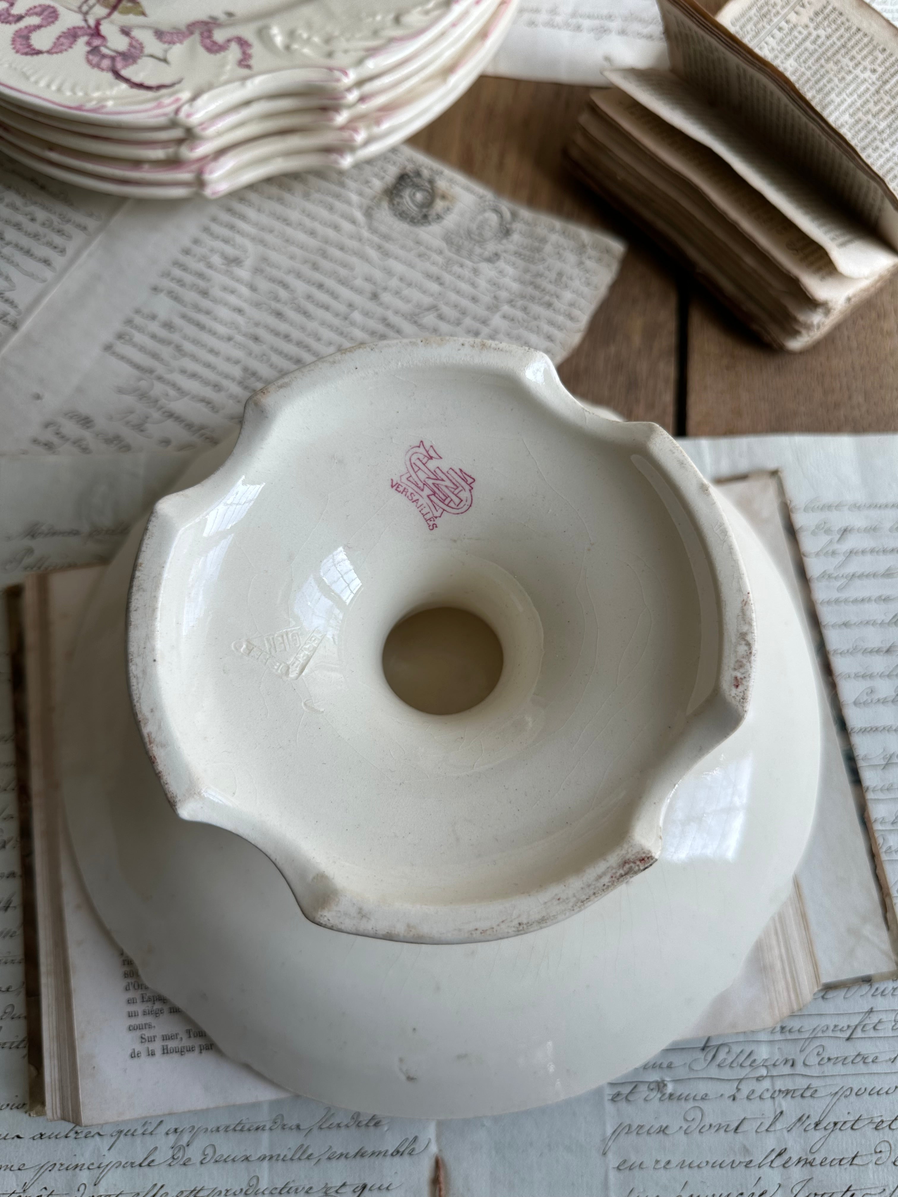 Compotier polychrome Gien modèle Versailles