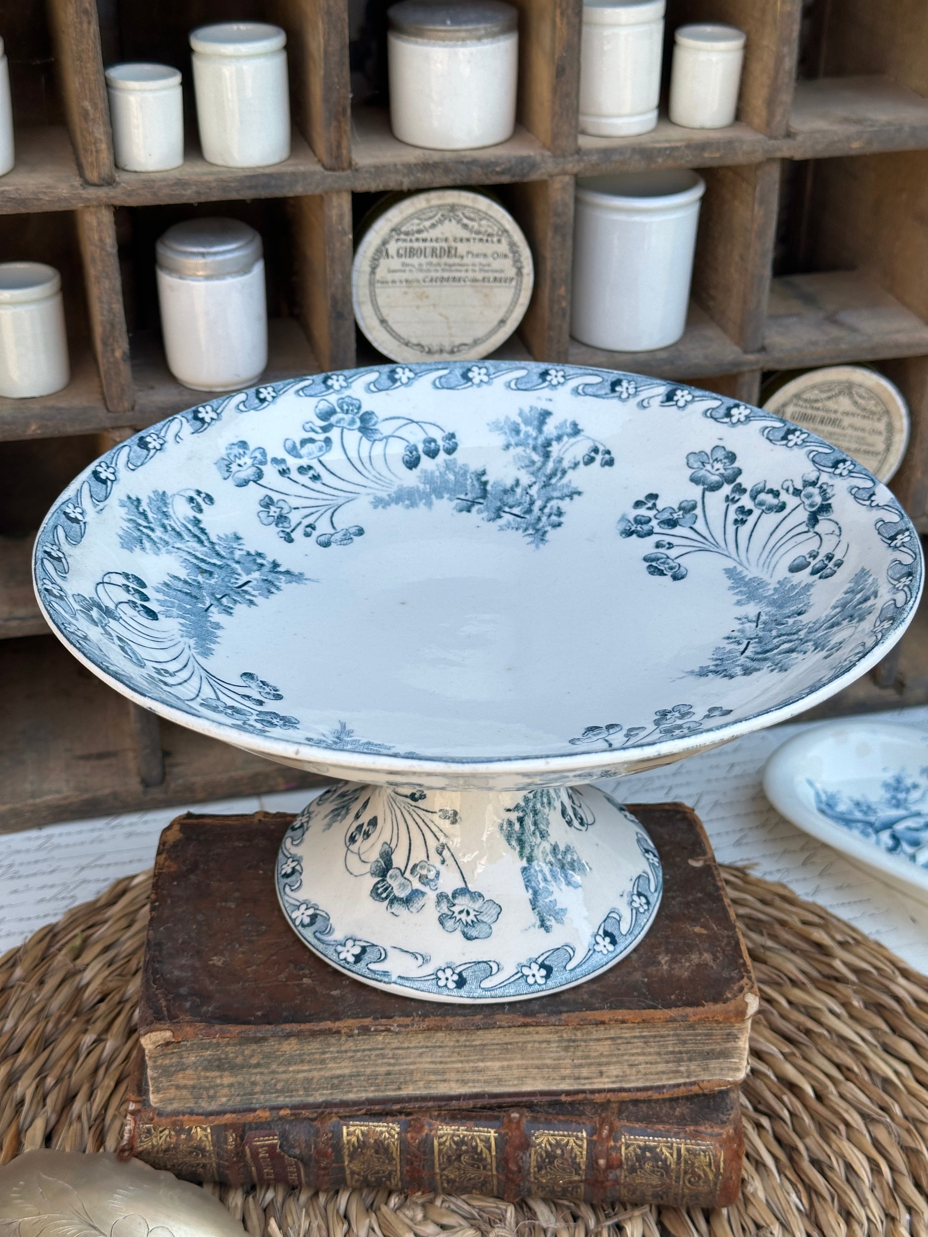 Fruit bowl terre de fer Longwy Chartres model