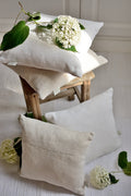 Antique heavy hemp cushion cover, 19th century, La Longère.