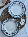 D. Duo d'assiettes creuses Choisy le Roi modèle Lyonnais
