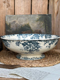 Large St. Amand Hamage Marie-Louise pattern salad bowl