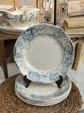 Quarte 4 assiettes plates choisy le Roi modèle Derby