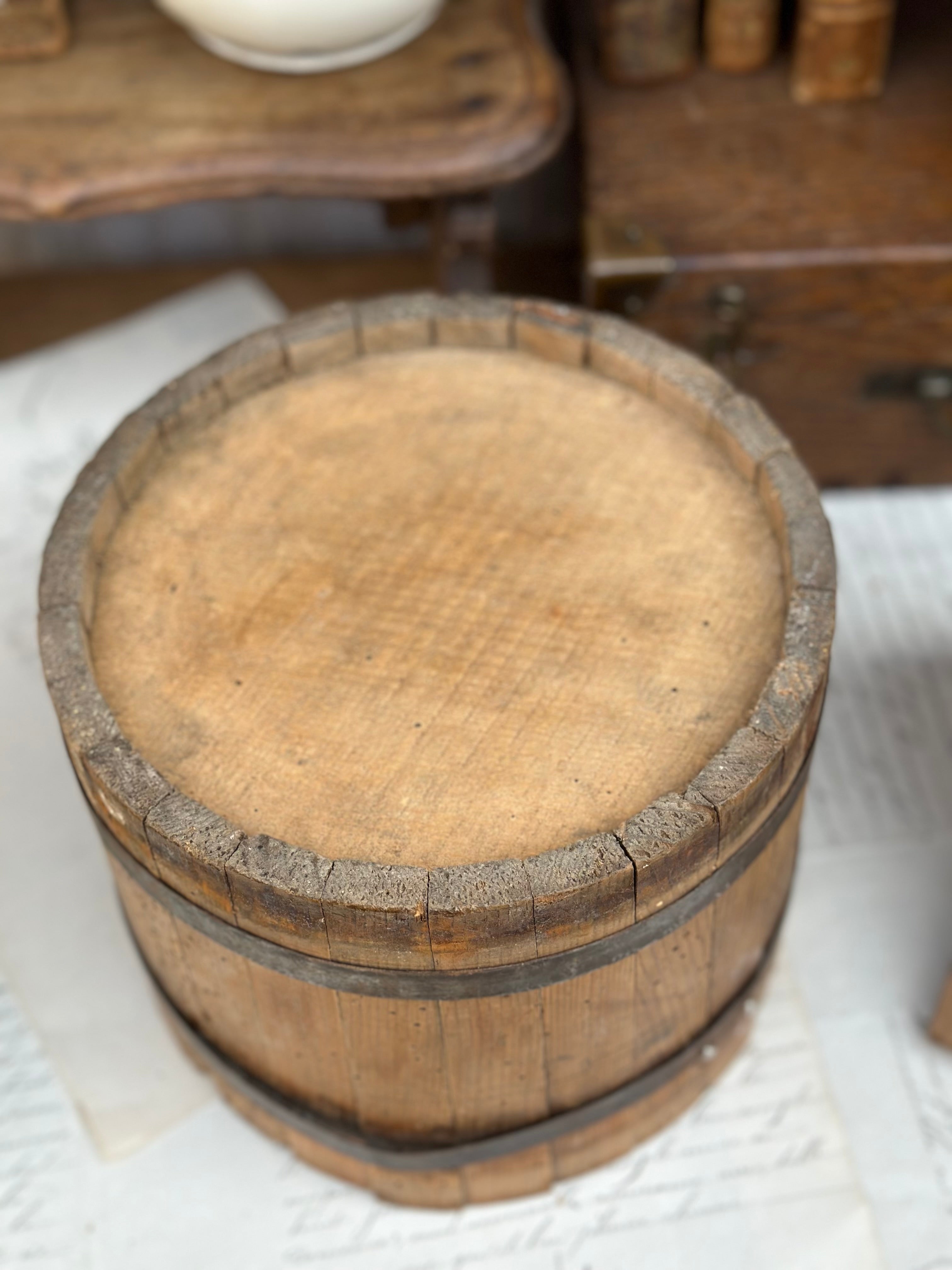 Antique butter churn