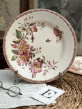 E. Assiette à dessert polychrome Gien modèle Mai