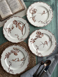 Set of 4 Choisy le Roi flat plates, Oxford model