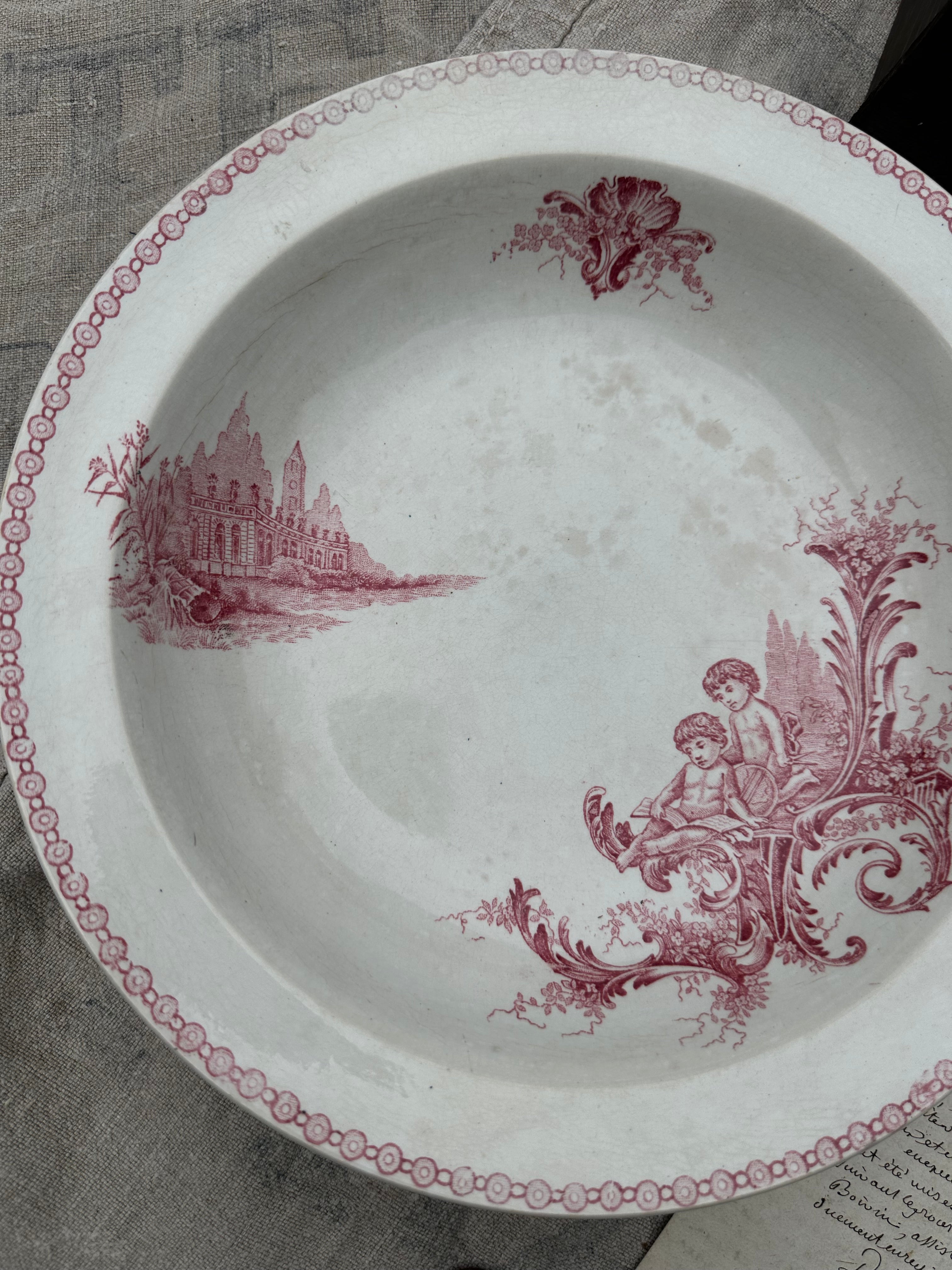 Plat creux Albert Lebacqz et Maurice Bouchart modèle Trianon