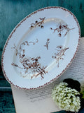 Plat ovale Lunéville modèle Marguerite