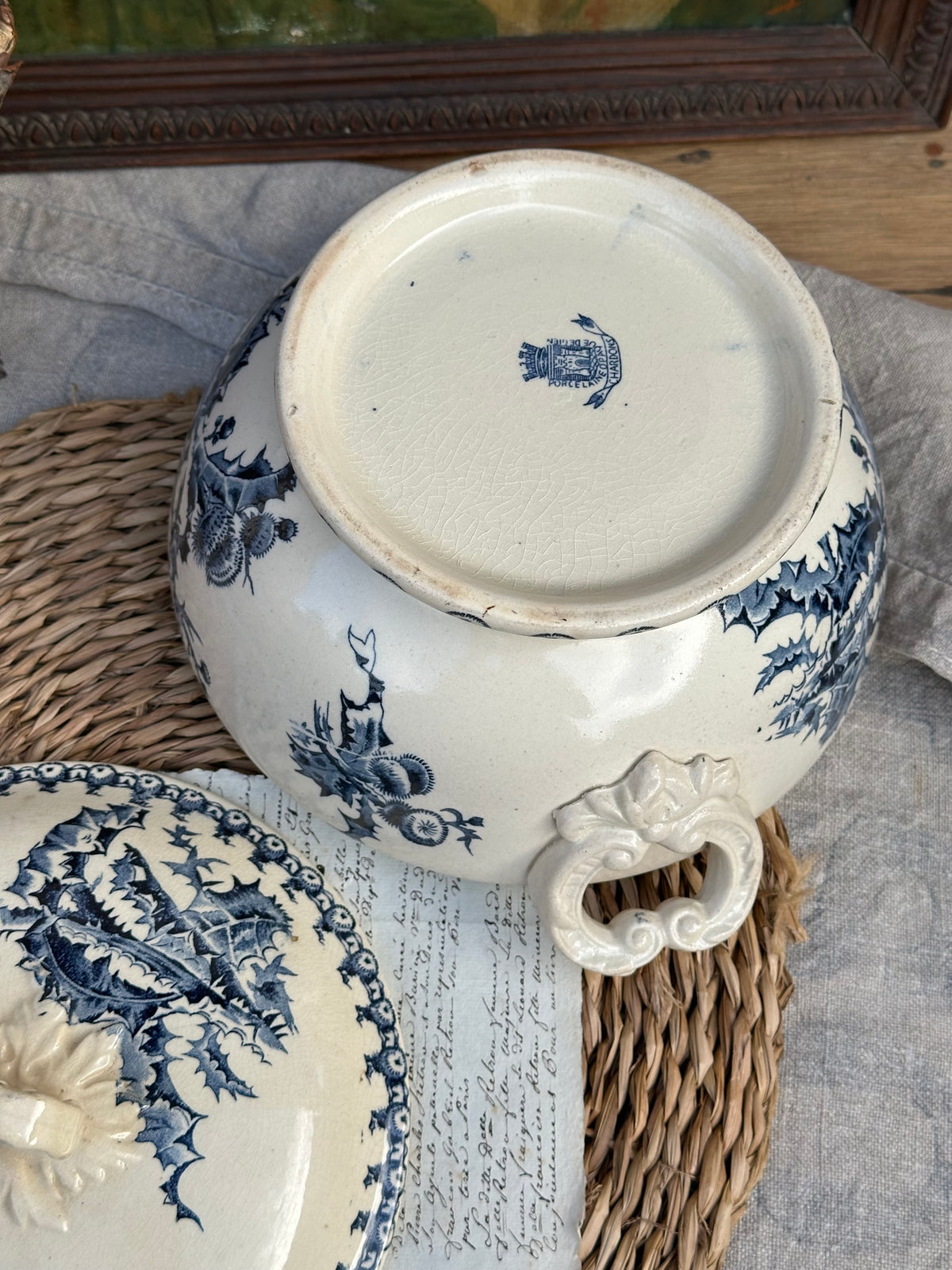 Gien Chardons Covered Vegetable Dish