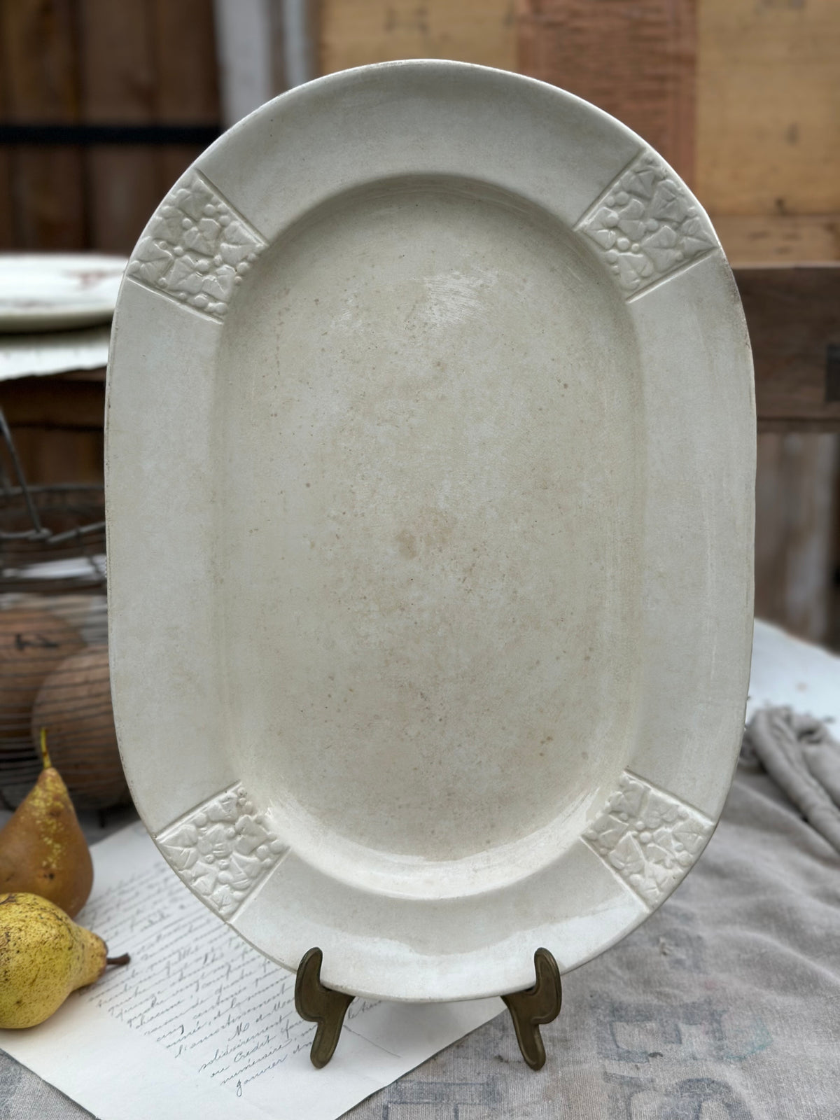 Grand plat Montereau - XIXème