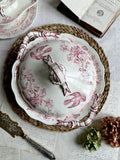 Exceptional vegetable dish with lid, manufactured by BWM & Co. Brown Westhead Moore, Indiana model - 1868