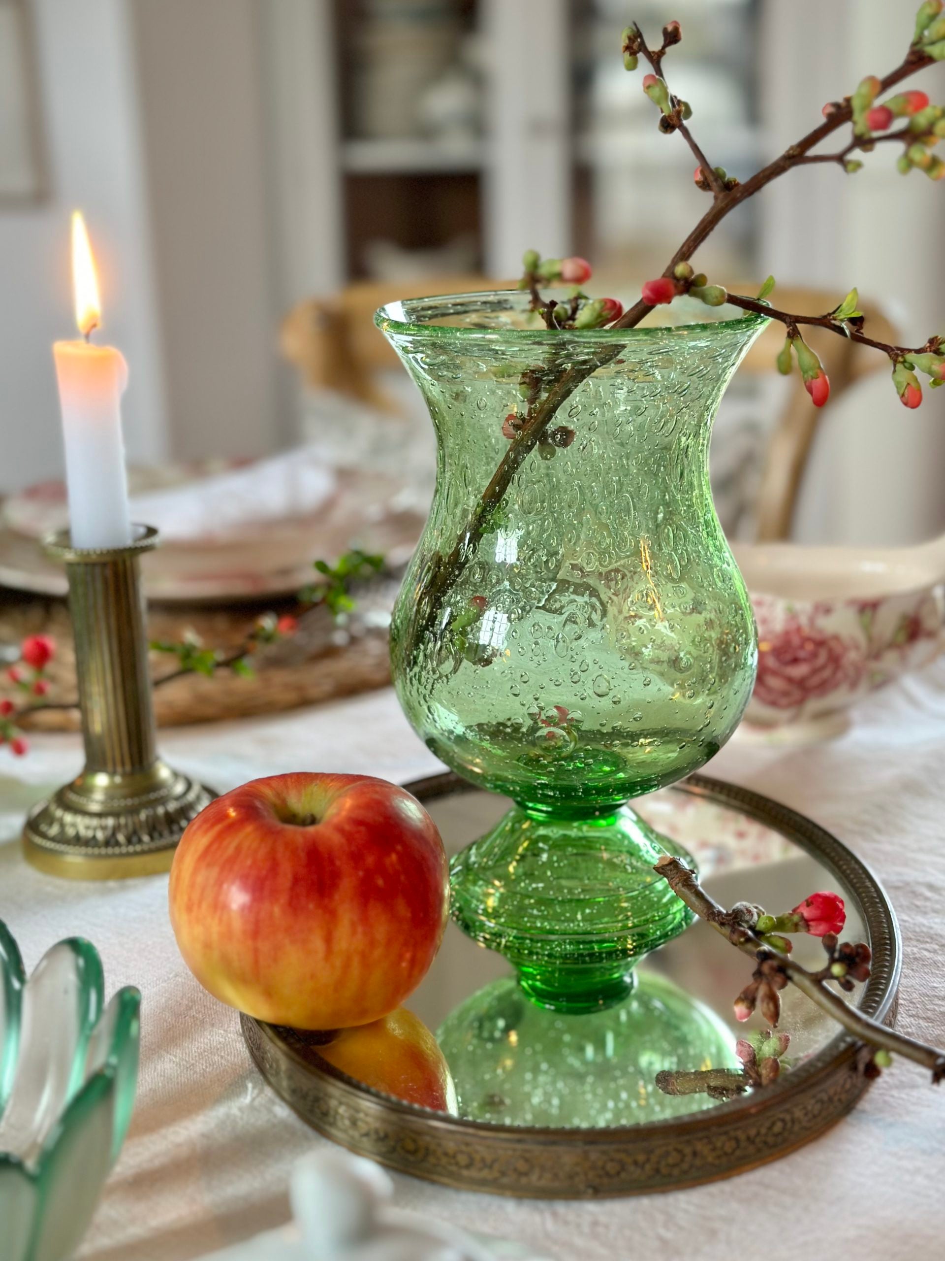 BIOT bubbled glass vase