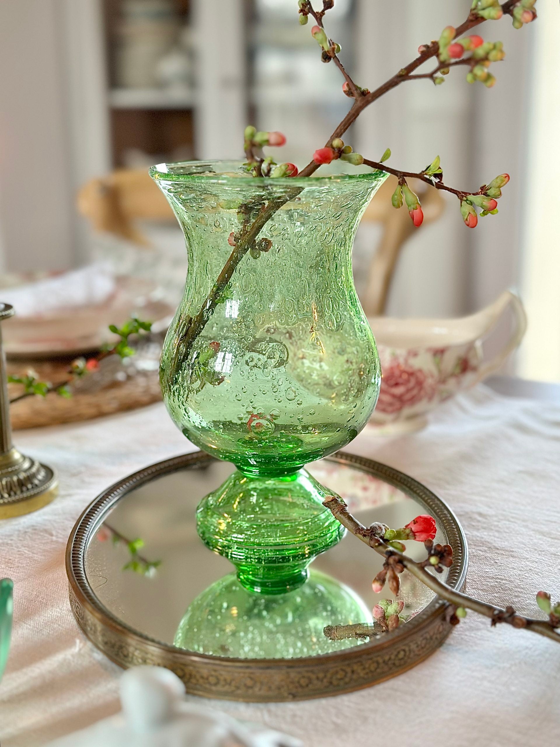 BIOT bubbled glass vase