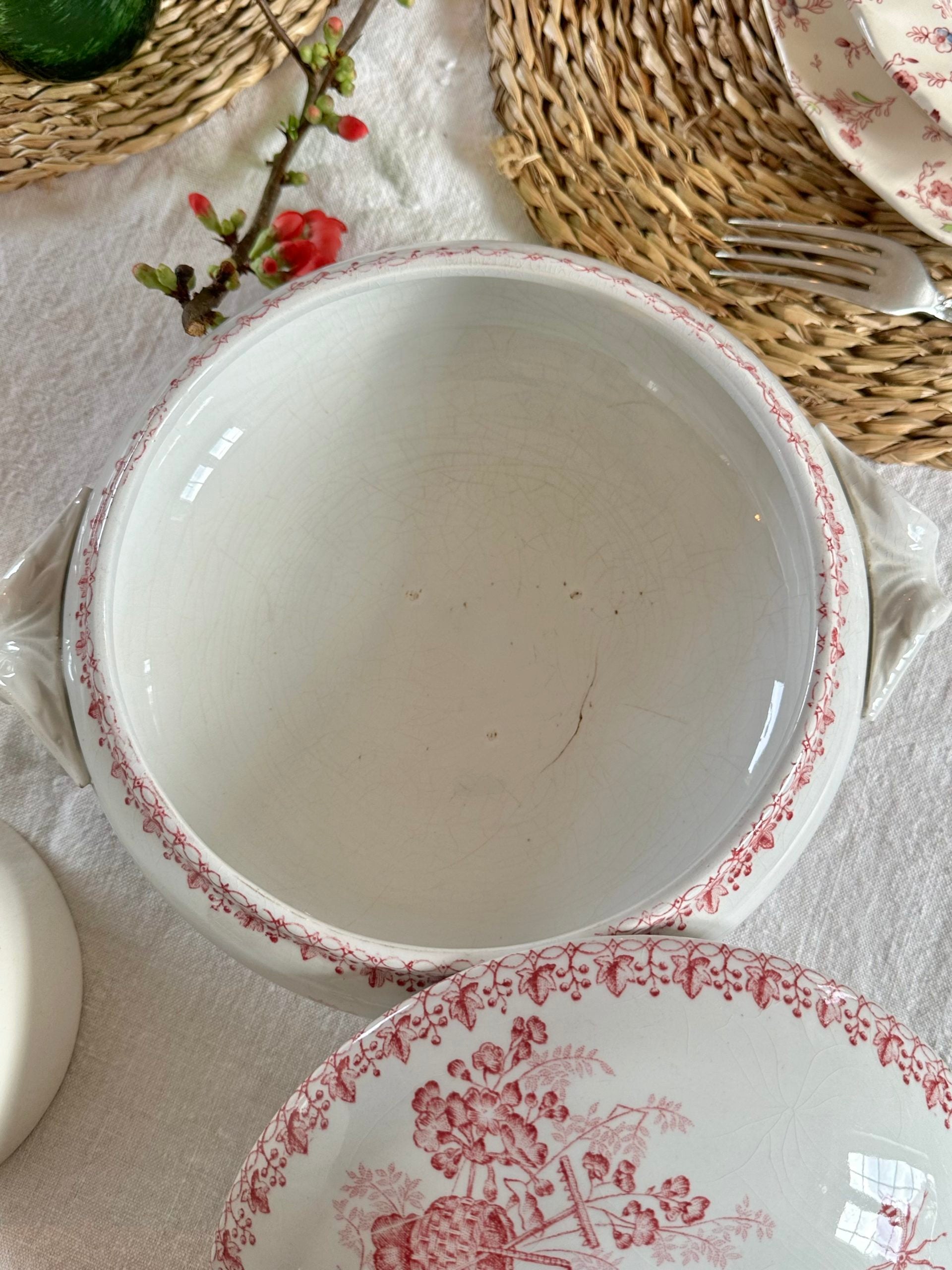Petite soupière terre de fer Onnaing modèle Moisson