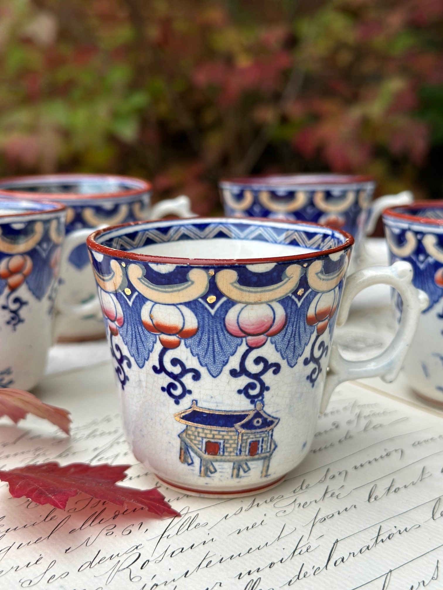 Tasse à café polychrome Sarreguemines