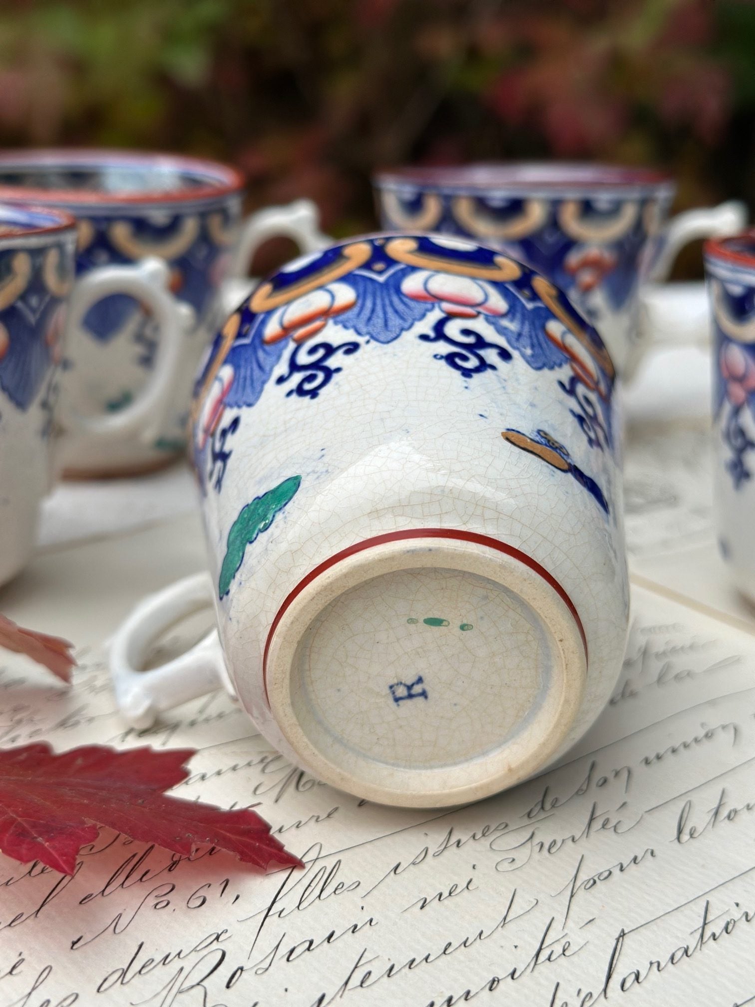 Tasse à café polychrome Sarreguemines