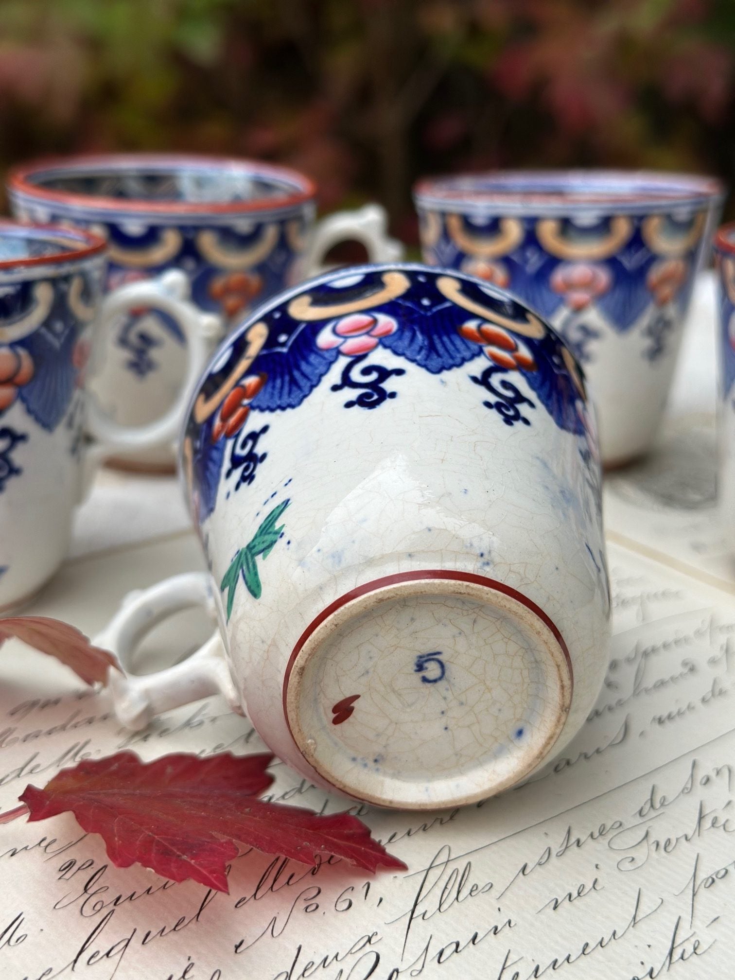 IV. Tasse à café polychrome Sarreguemines