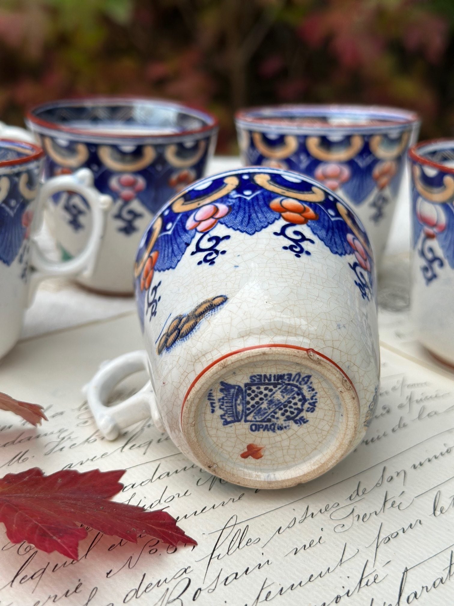 V. Tasse à café polychrome Sarreguemines