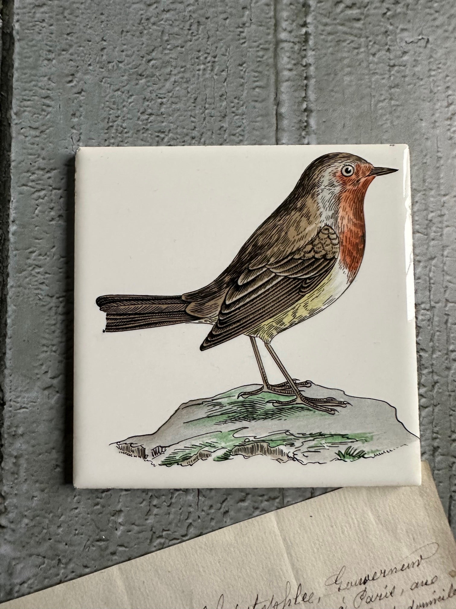 Small Gien bird tile