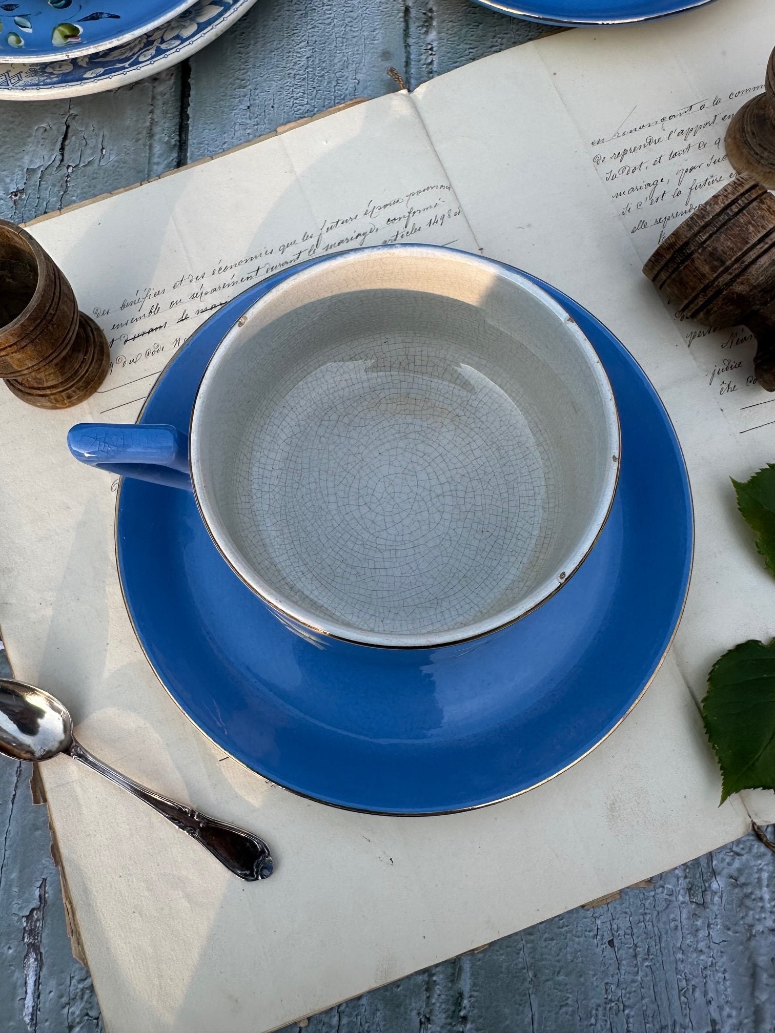 IV. Large Sarreguemines chocolate cup