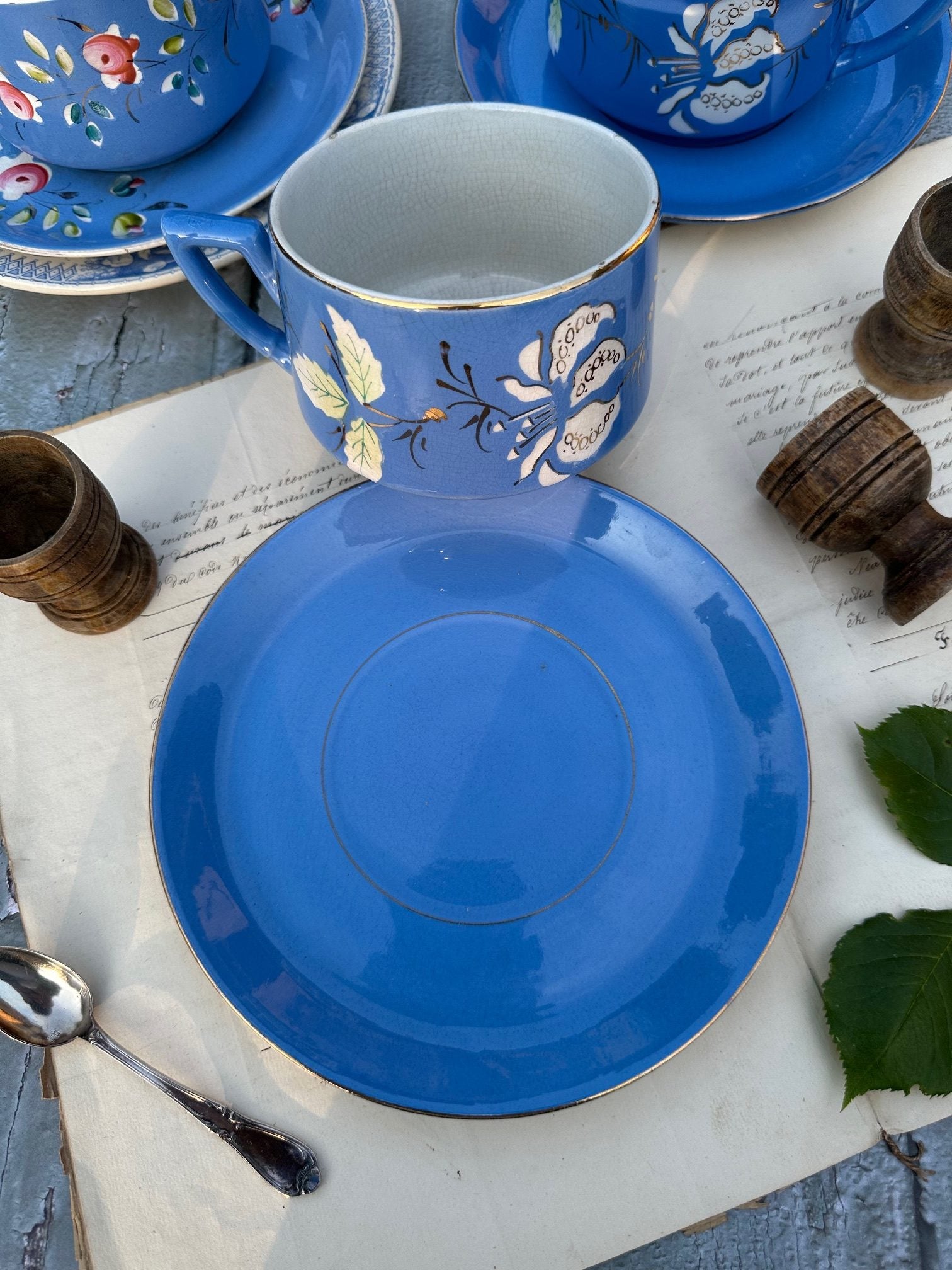 IV. Large Sarreguemines chocolate cup