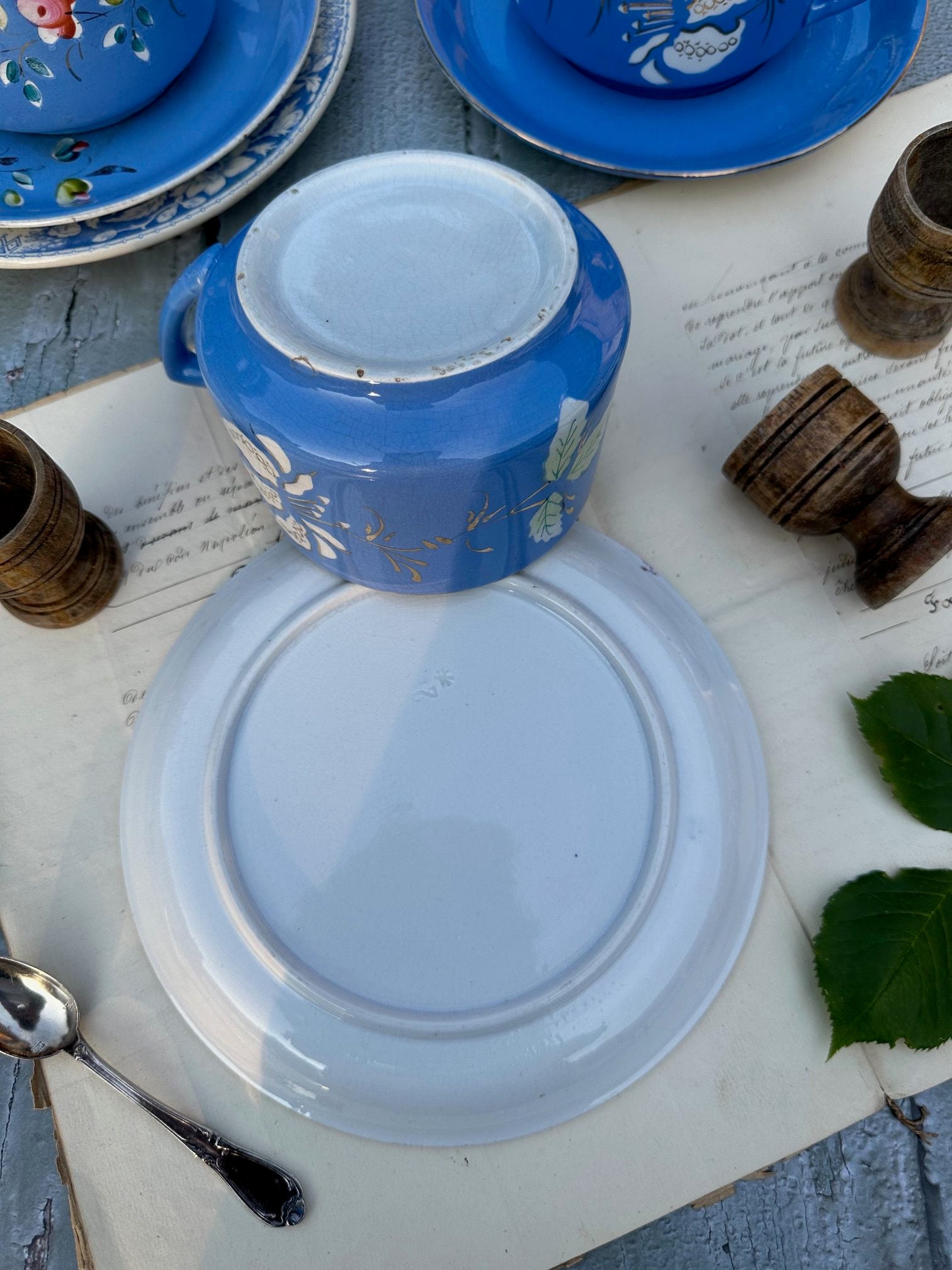 IV. Large Sarreguemines chocolate cup